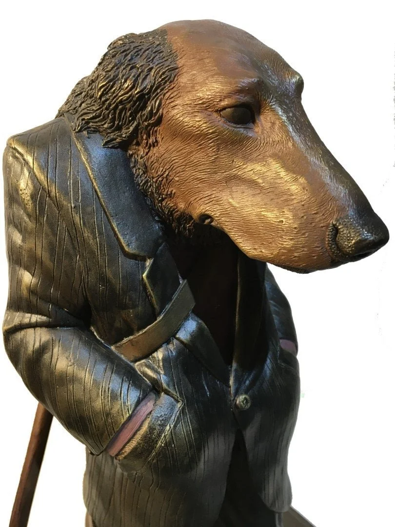 Set-of-Four-Coloured-Bronze-Character-Sculptures-Artists-Proof-Lonely-Dog-2.jpeg