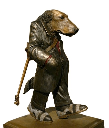 Set-of-Four-Coloured-Bronze-Character-Sculptures-Artists-Proof-Lonely-Dog-1.png