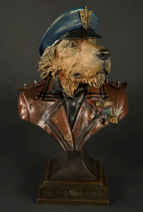 'The Baron' Coloured Bronze Character Sculpture - Limited Edition