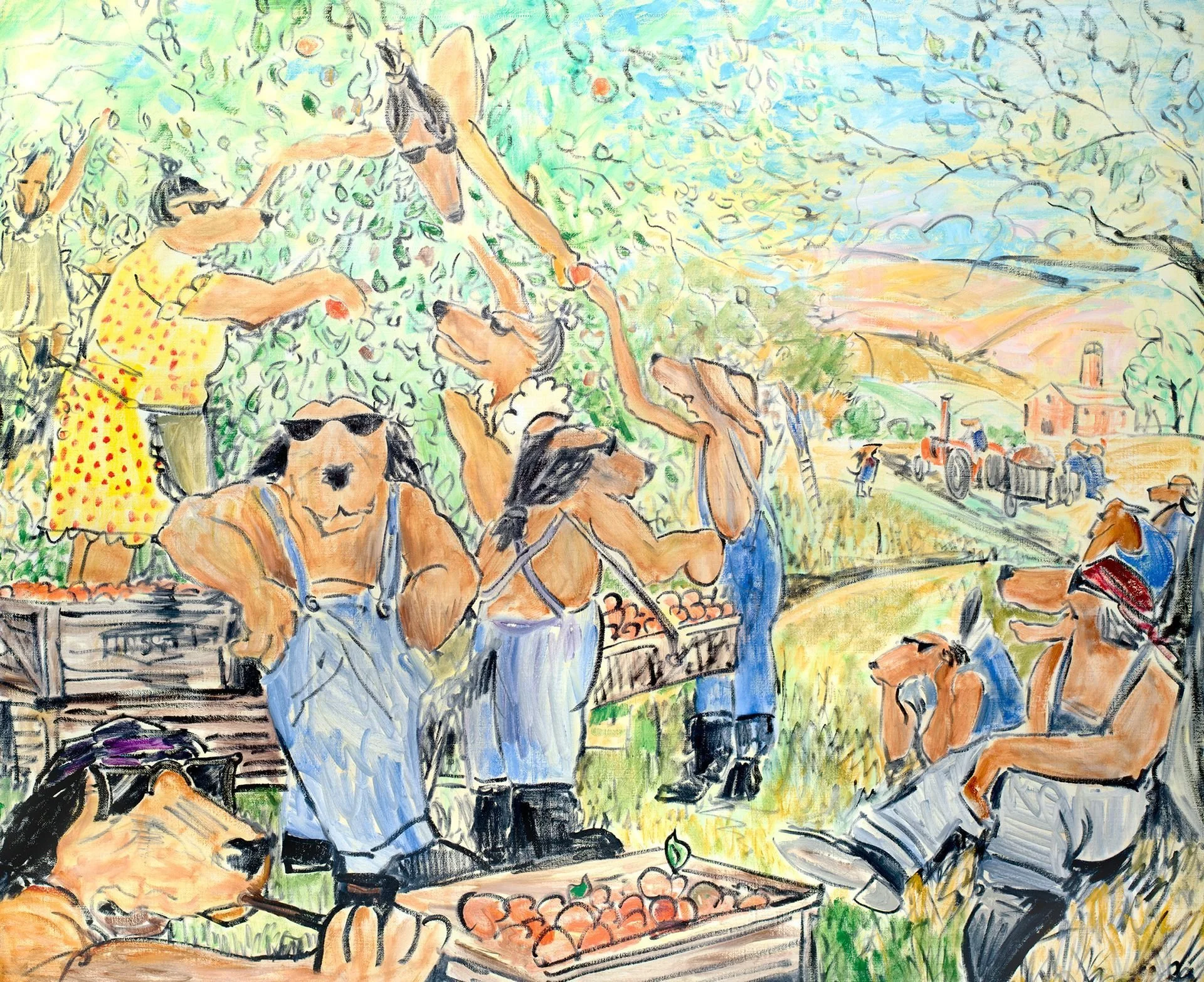 'Harvest Hounds' ('Summer Pickings') Standard Giclee Artwork - Limited Edition