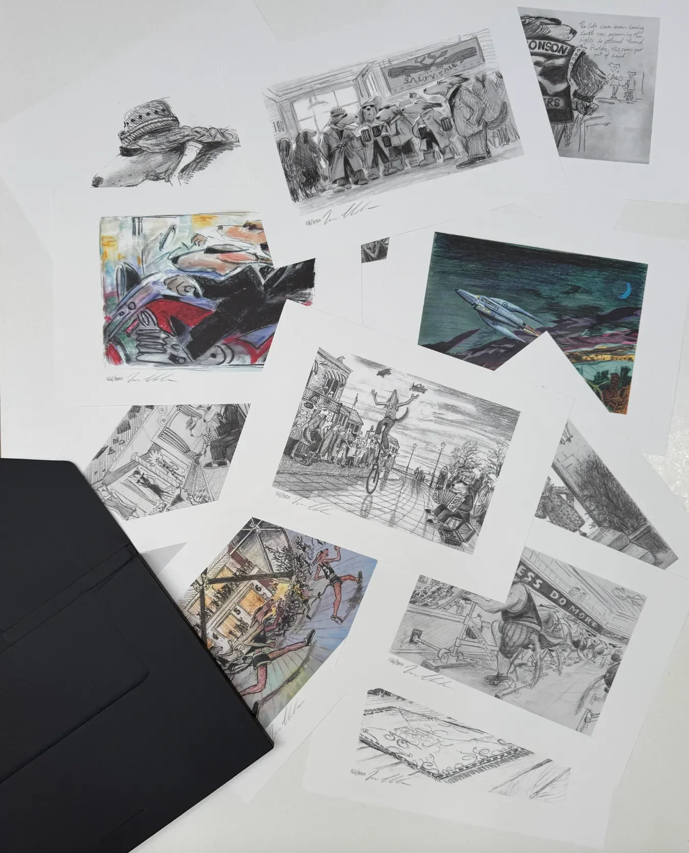 The-Birth-of-a-Legend-Full-Set-of-Black-and-White-Boxed-Prints-Limited-Edition-2.webp