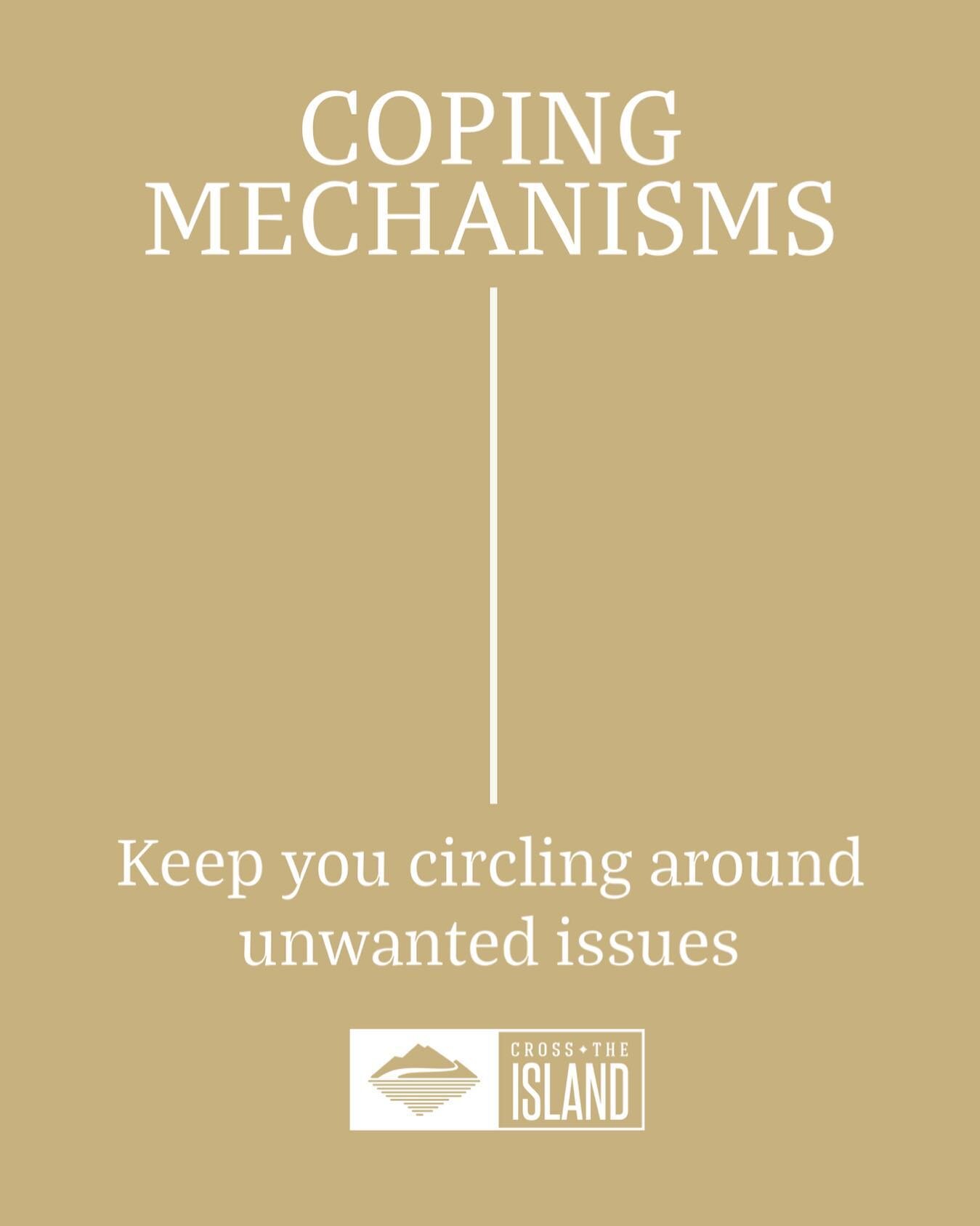 One of the ways a person keeps circling around and around an issue, but never crossing over to the other side, is by using COPING mechanisms like:

Food -overeating
Drink - alcohol or coffee or sugary drinks
Porn - false intimacy
Crying - silently or