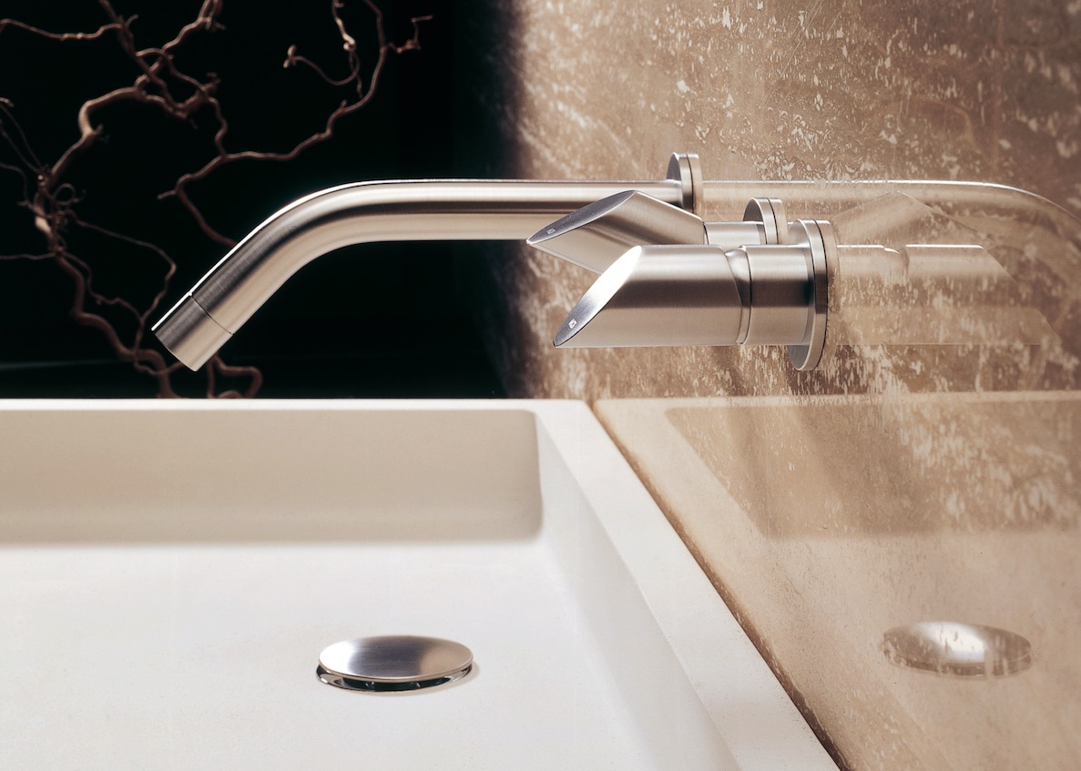 mgs milano contemporary widespread lav faucet with knob handles and 35 degree spout in brushed nickel - the ultimate guide to luxury plumbing by the delight of design