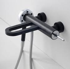 treemme contemporary wall mount tub filler with handshower with rainfall spout in black - the ultimate guide to luxury plumbing by the delight of design