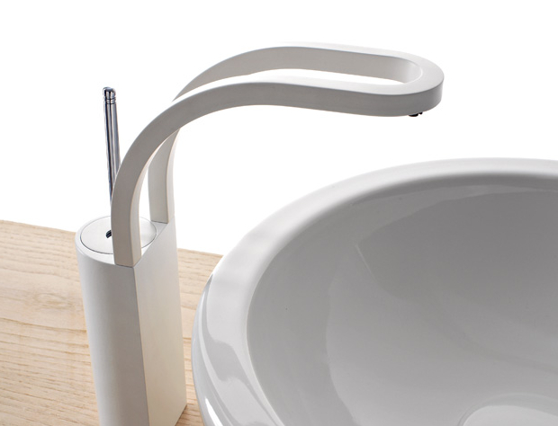 treemme contemporary single hole lav faucet with circle spout in white - the ultimate guide to luxury plumbing by the delight of design