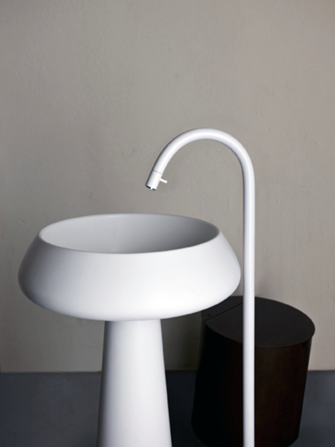 agape contemporary minimalist floor mount freestanding gooseneck lav faucet in white - the ultimate guide to luxury plumbing by the delight of design