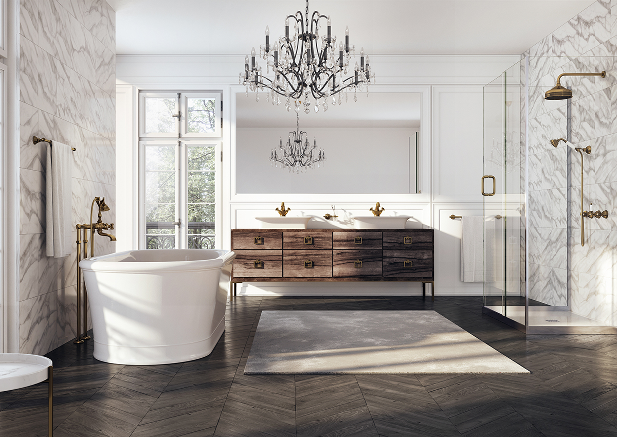 webert traditional bathroom suite in unlacquered brass - the ultimate guide to luxury plumbing by the delight of design