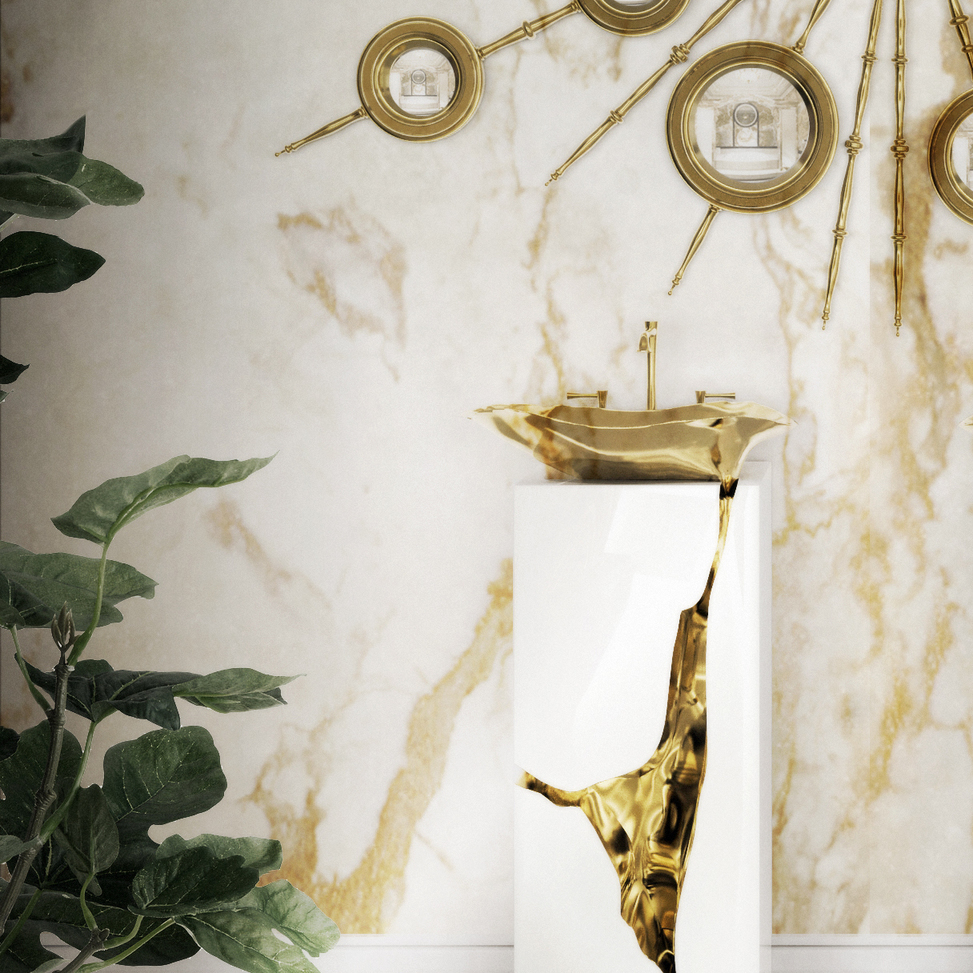 maison valentina contemporary widespread vessel lav faucet with lever handles and 90 degree spout on gold pedestal in gold - the ultimate guide to luxury plumbing by the delight of design