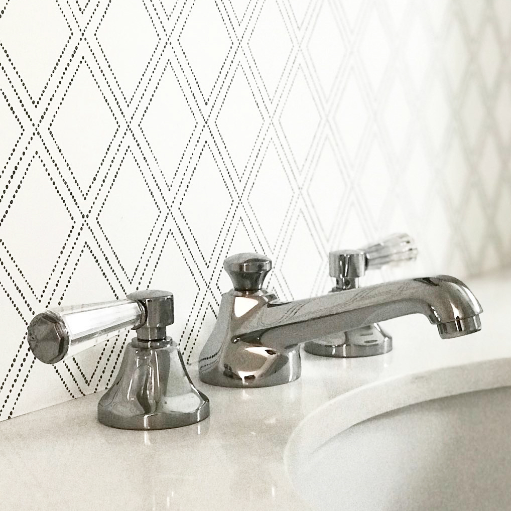 newport brass deco widespread lav faucet with lever handles and short spout in polished nickel - the ultimate guide to luxury plumbing by the delight of design