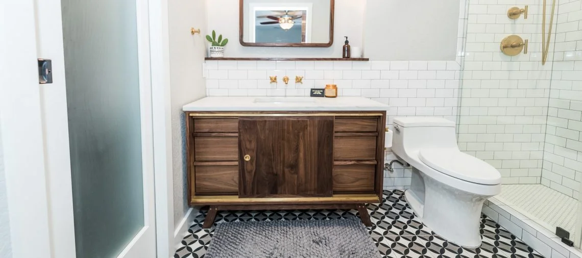 midcentury modern bathroom