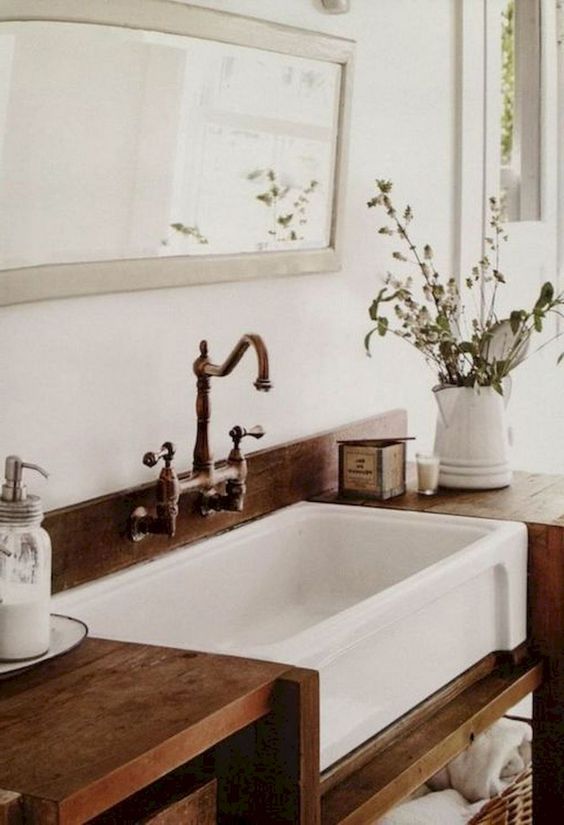 A Front Sinks In The Bathroom One Trend Two Ways Dlghtd - Farmers Sink Bathroom Vanities A Front Sinks In The Bathroom One Trend Two Ways Dlghtd - Farmers Sink Bathroom Vanities
