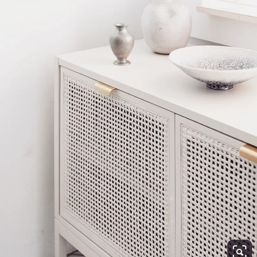 cane bath vanity by @interiorbymirlinda