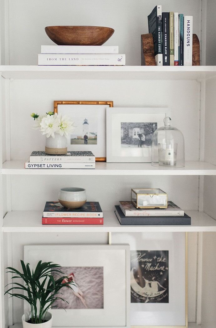 styling a bookshelf