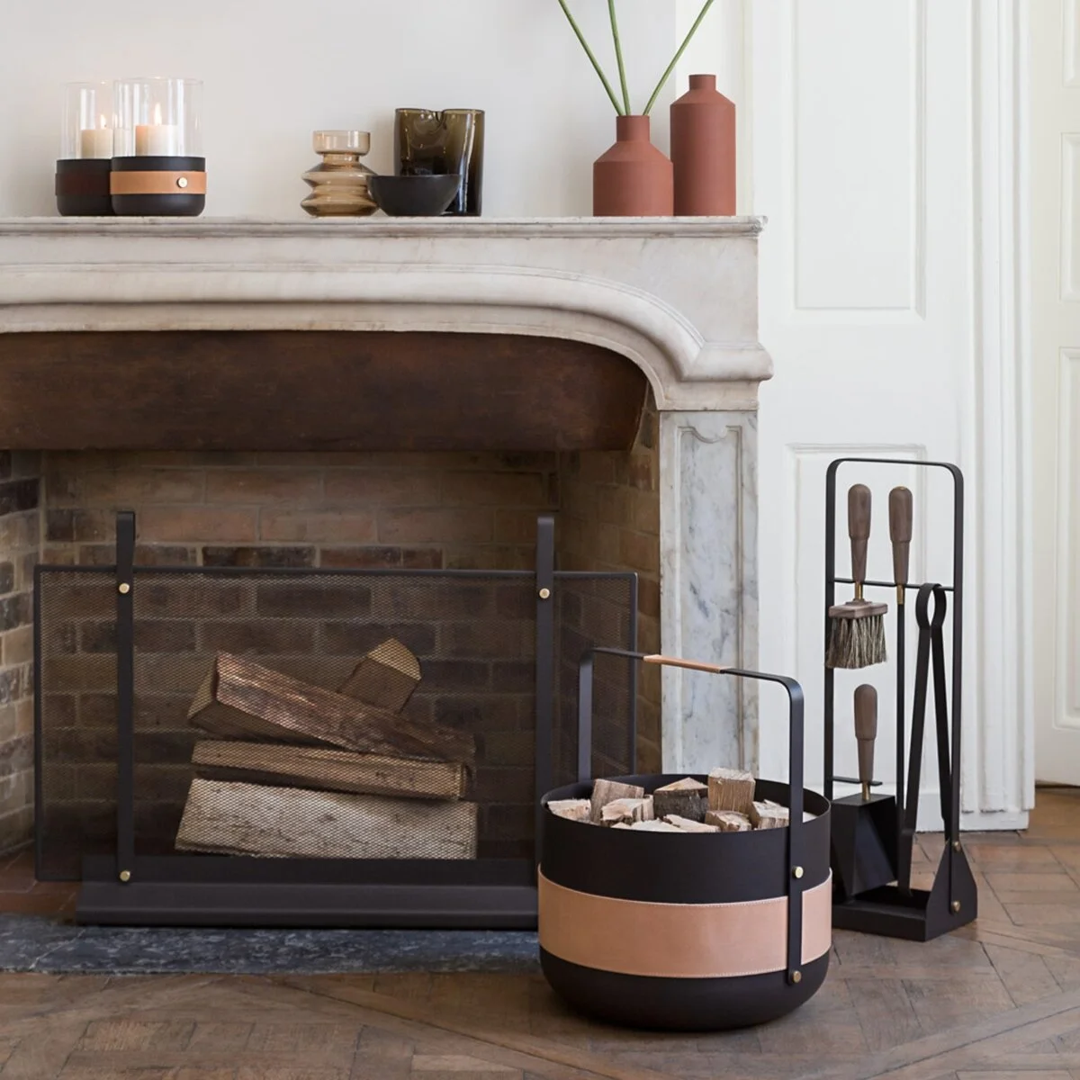 eldvarm emma fireplace tools and basket