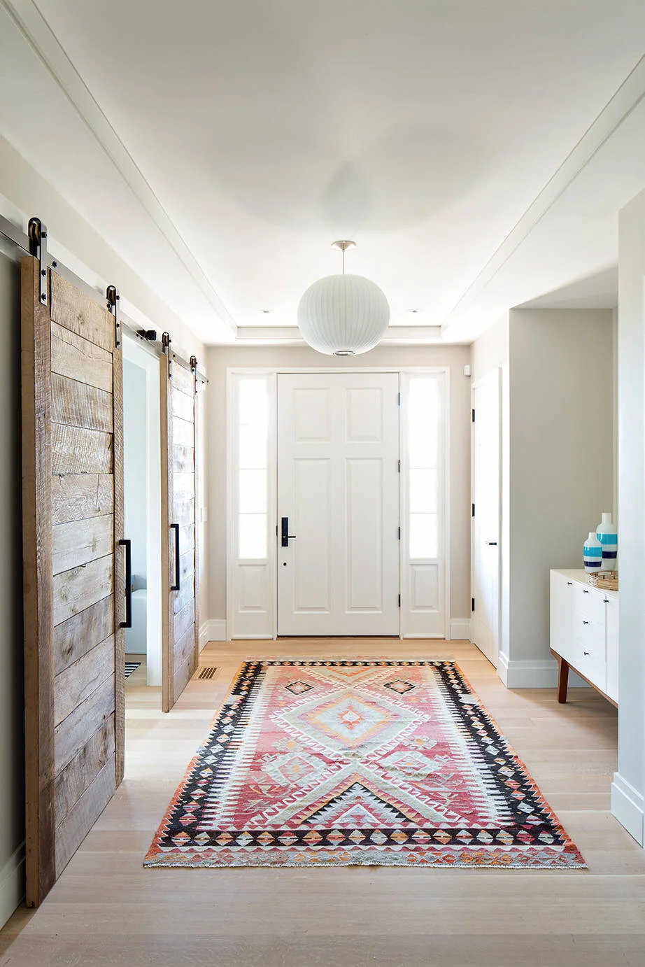 modern farmhouse feng shui entry way