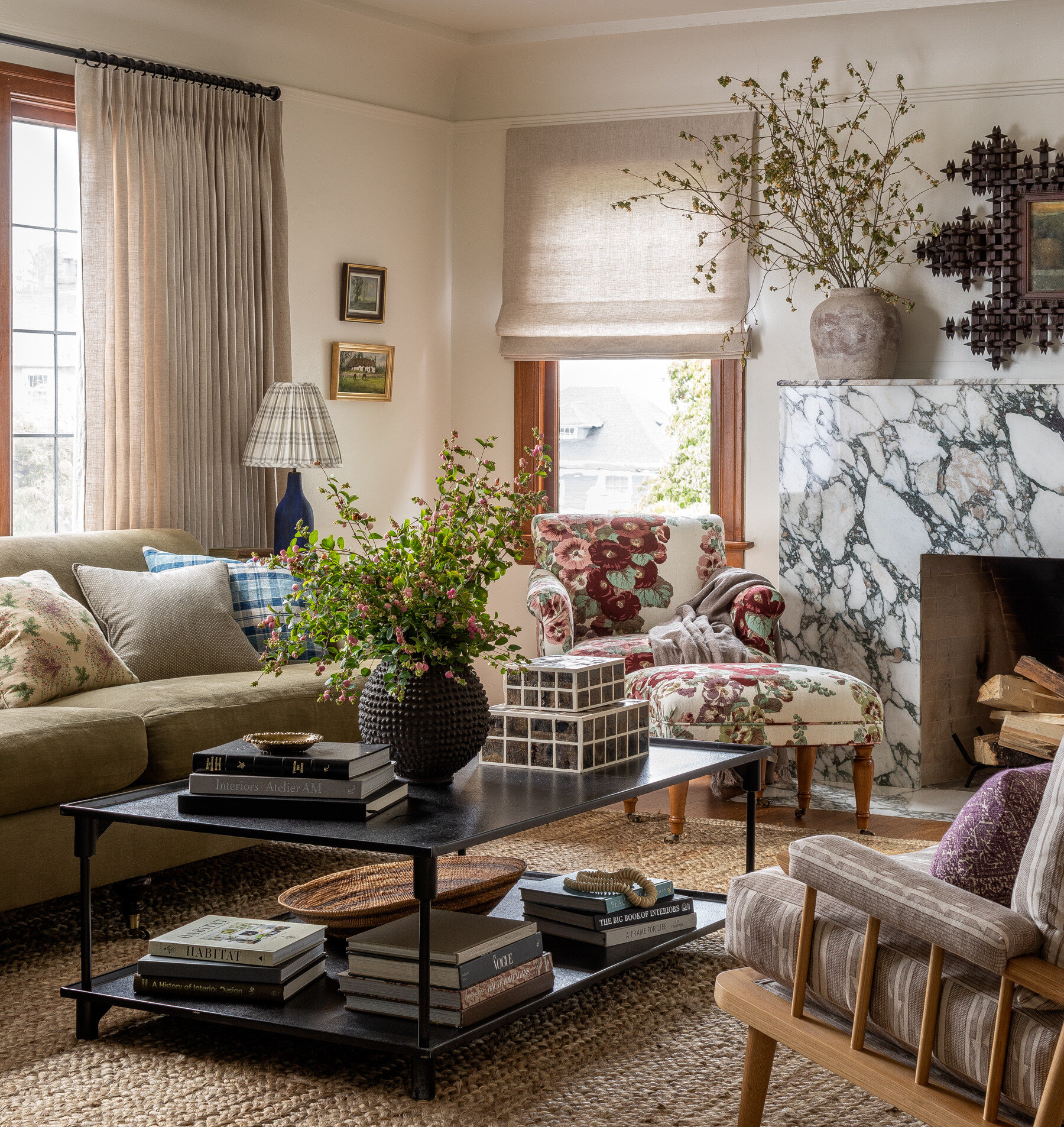 analogous color scheme family living room