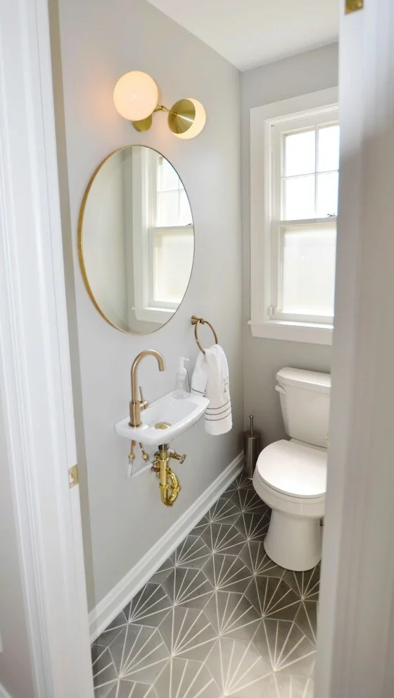 How To Decorate A Long Narrow Powder Room Leadersrooms