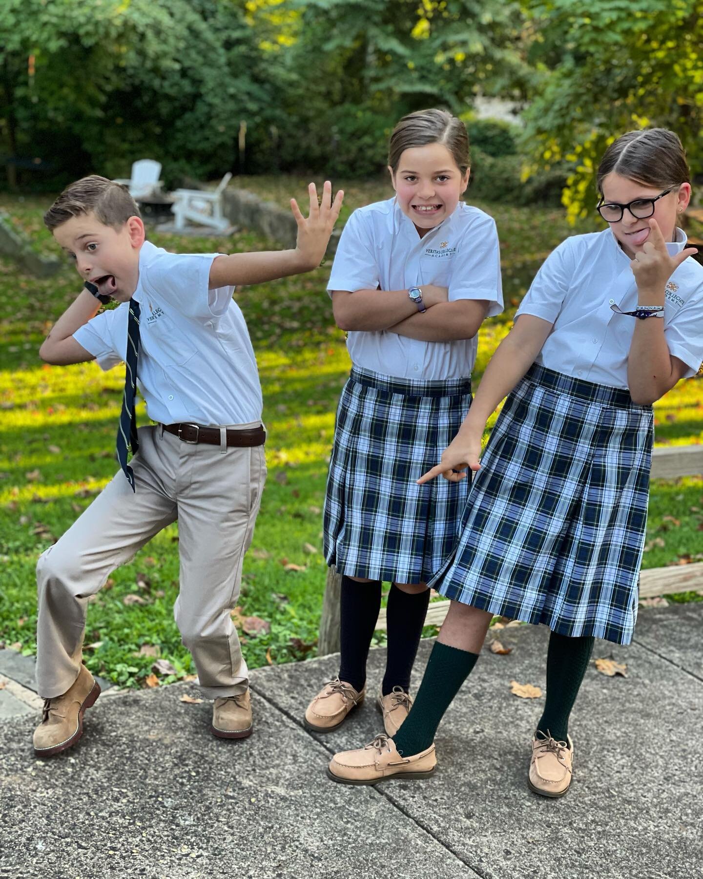 FIRST DAY @ NEW SCHOOL
This pic is actually an indication of how this morning began. Each of @ben_stuart_  and my 3 little warriors approach new moments differently. That&rsquo;s what makes The Stuart Littles such an adventure as a parent. I&rsquo;m 