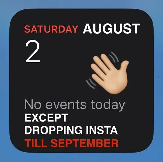 Creativity , meditation &amp; productivity are beckoning.
See ya in September.
Feel free to join me.
☀️Donna