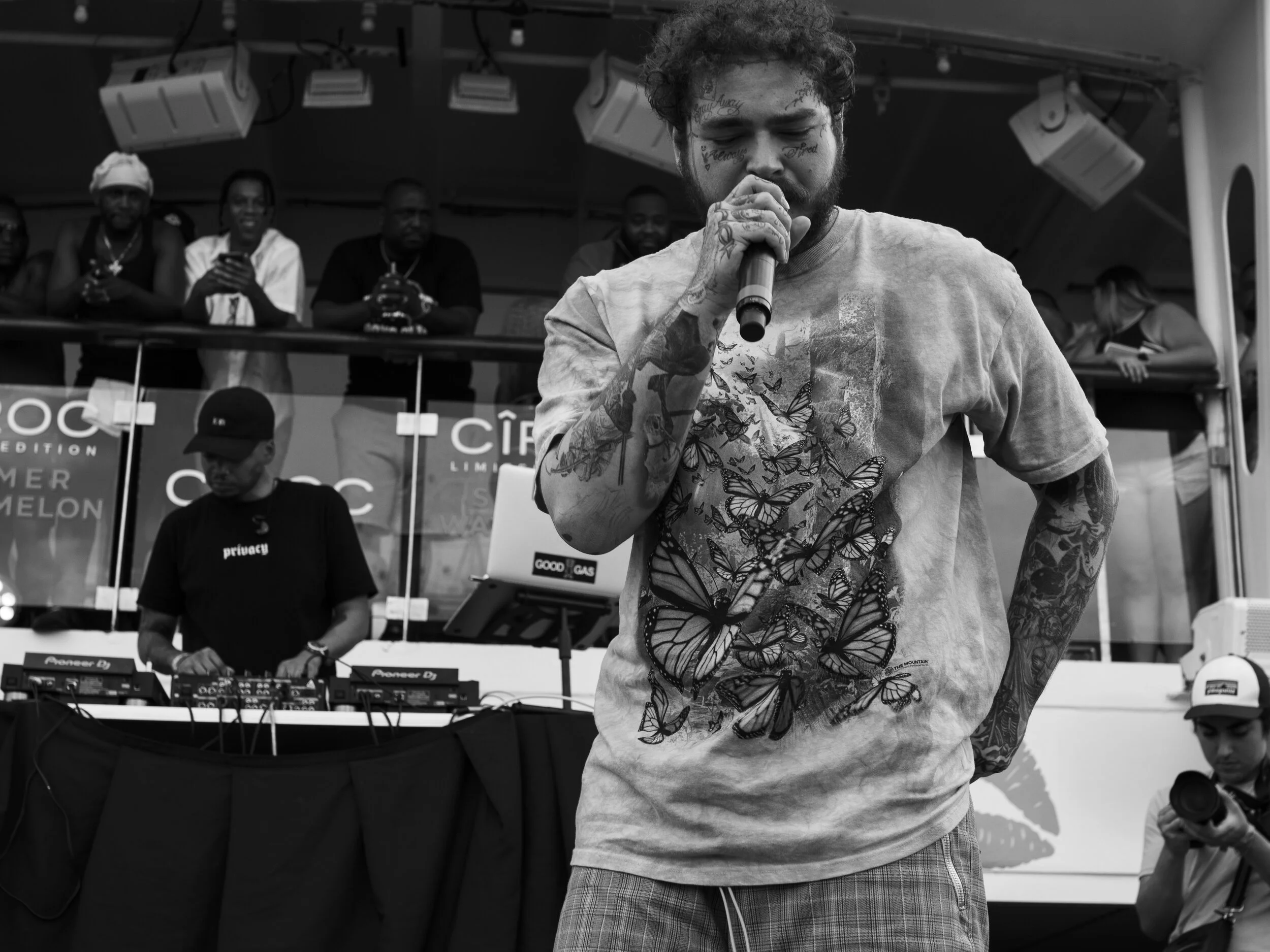 post malone butterfly shirt