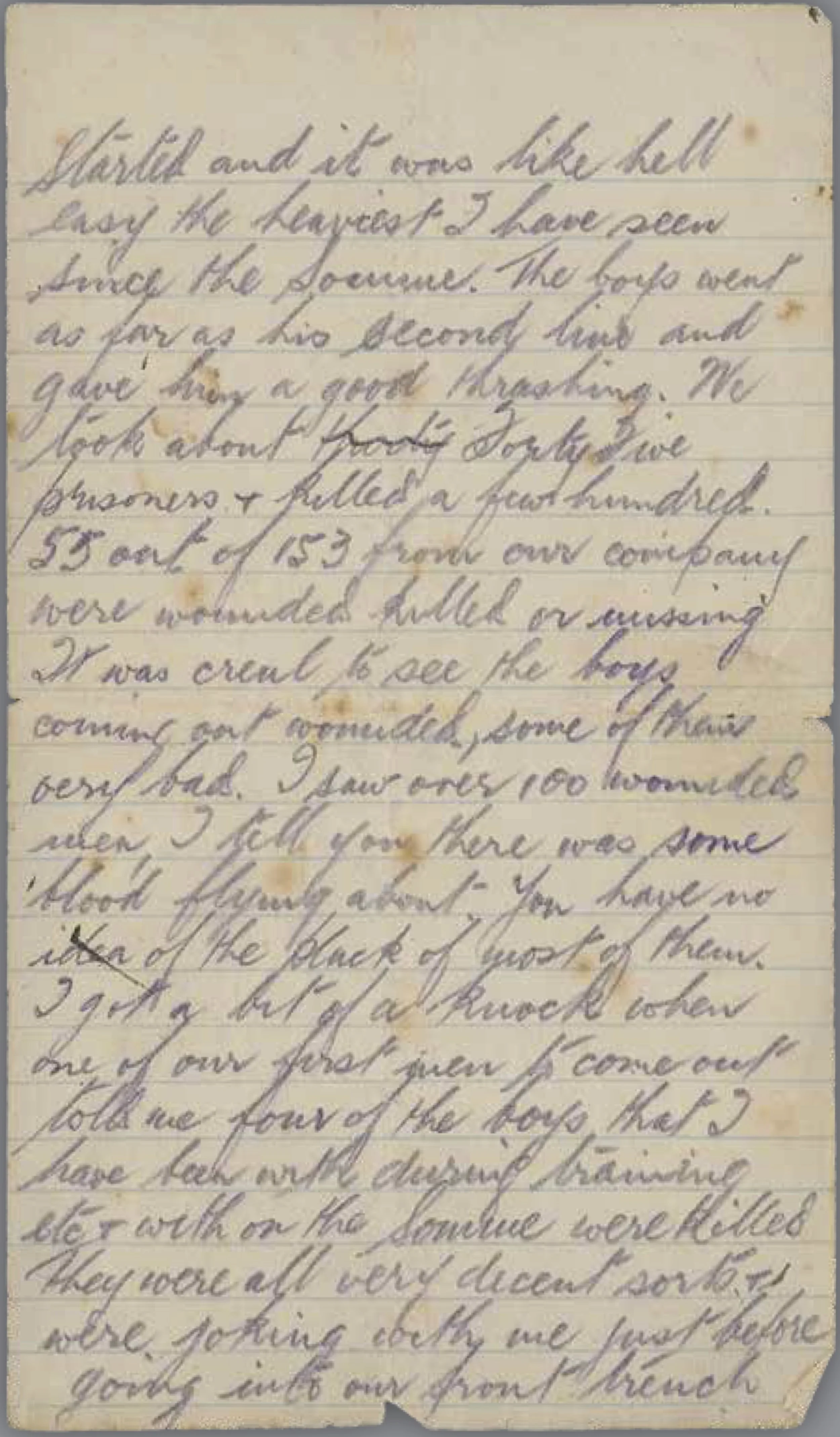Charles's letter home