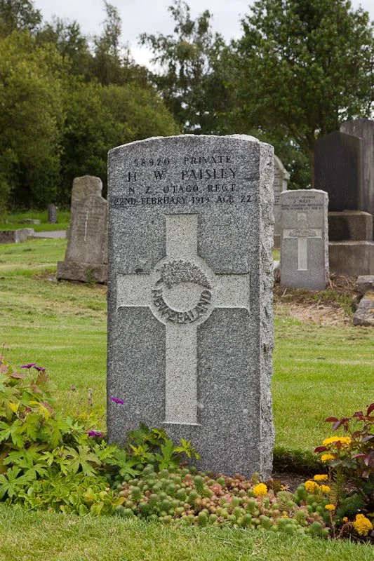 Harold William Paisley Headstone