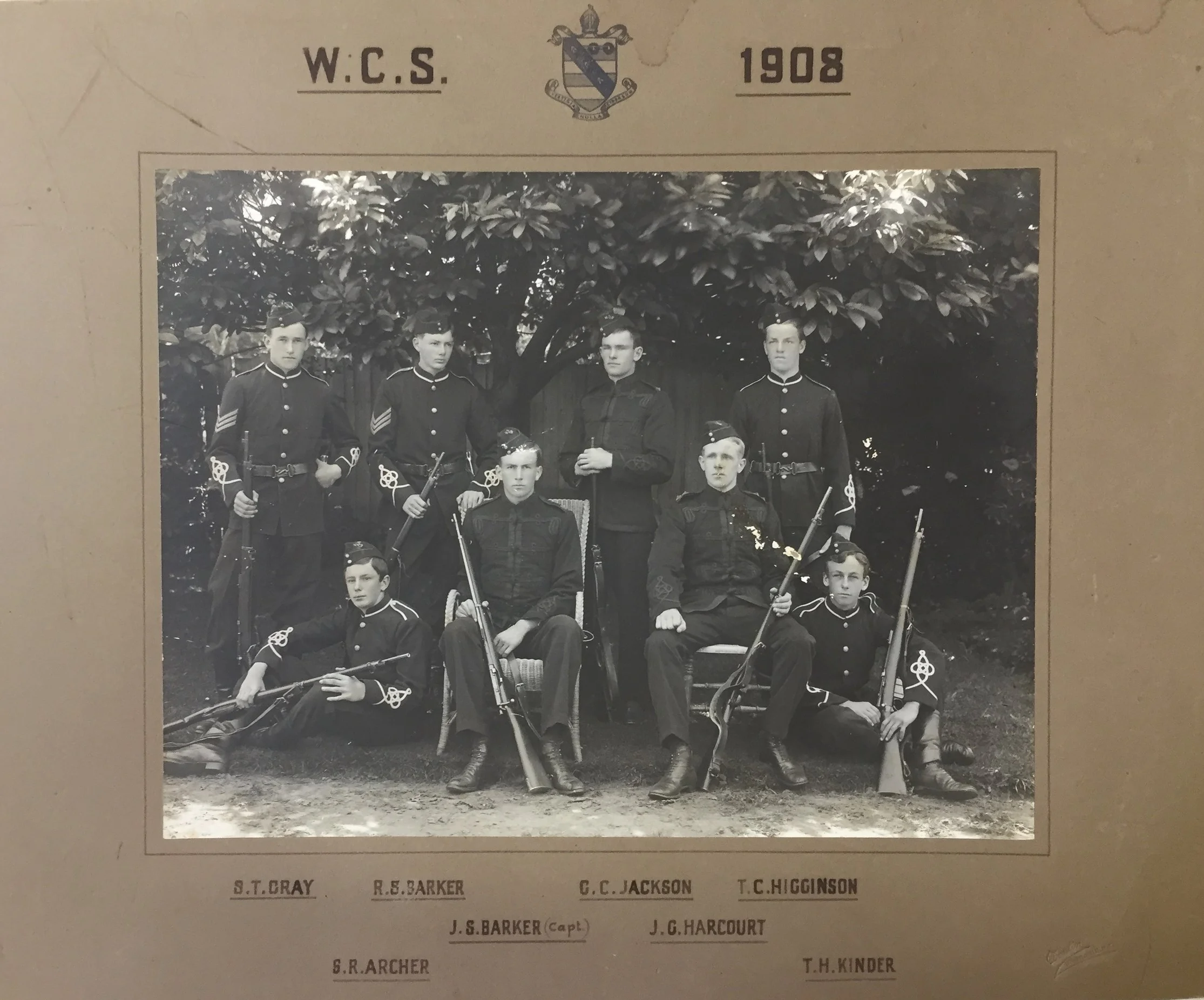 1908 Shooting Team - Wanganui Collegiate School