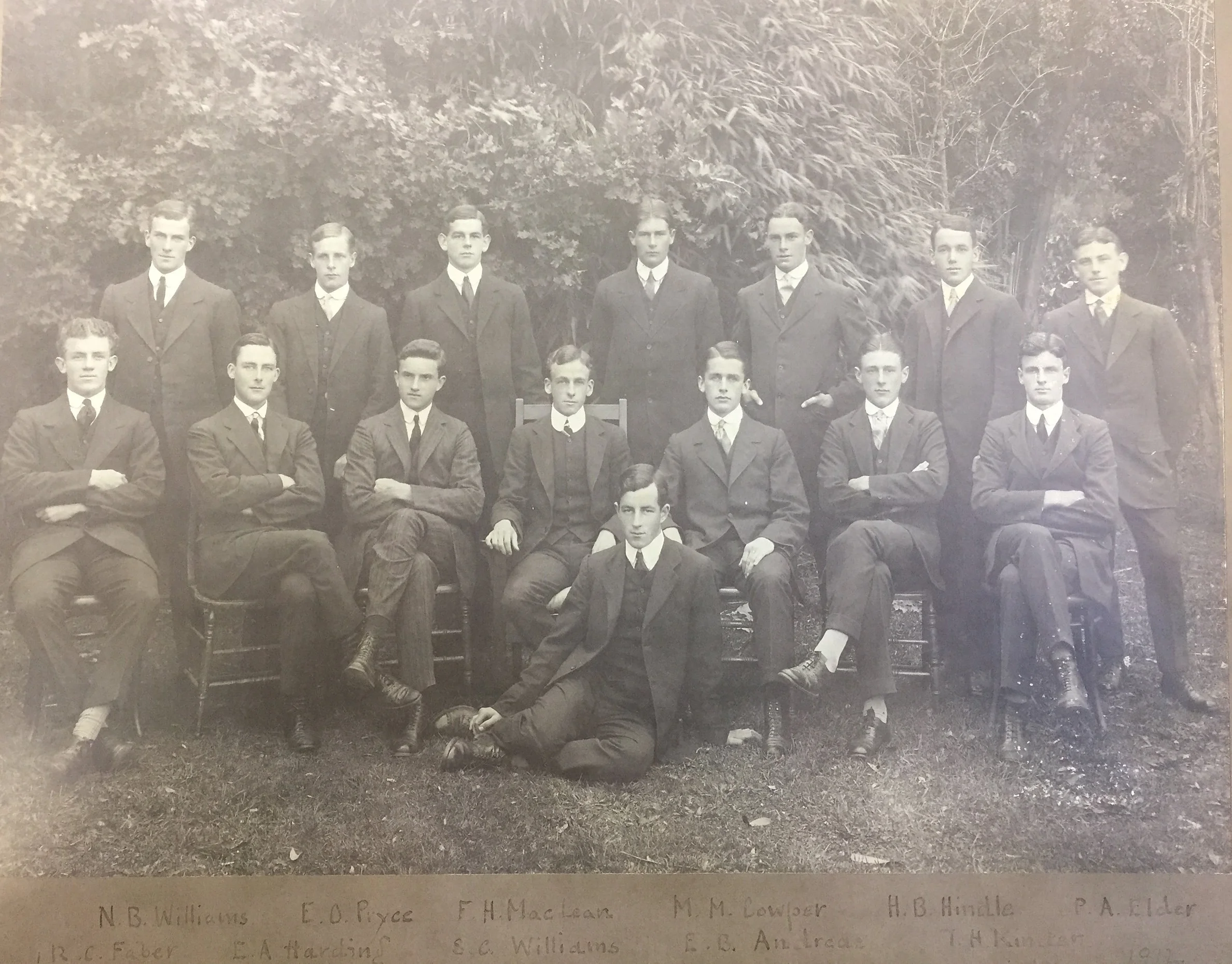 1912 Prefects Wanganui Collegiate School