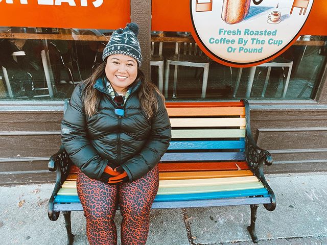 All bundled up in 29 degree weather! Washington is cold, but Ellensburg is super cute. I love wandering new places and finding books, beer, and cookies!! I just had an awesome chocolate ginger snap cookie that would only taste good in the cold. I&rsq