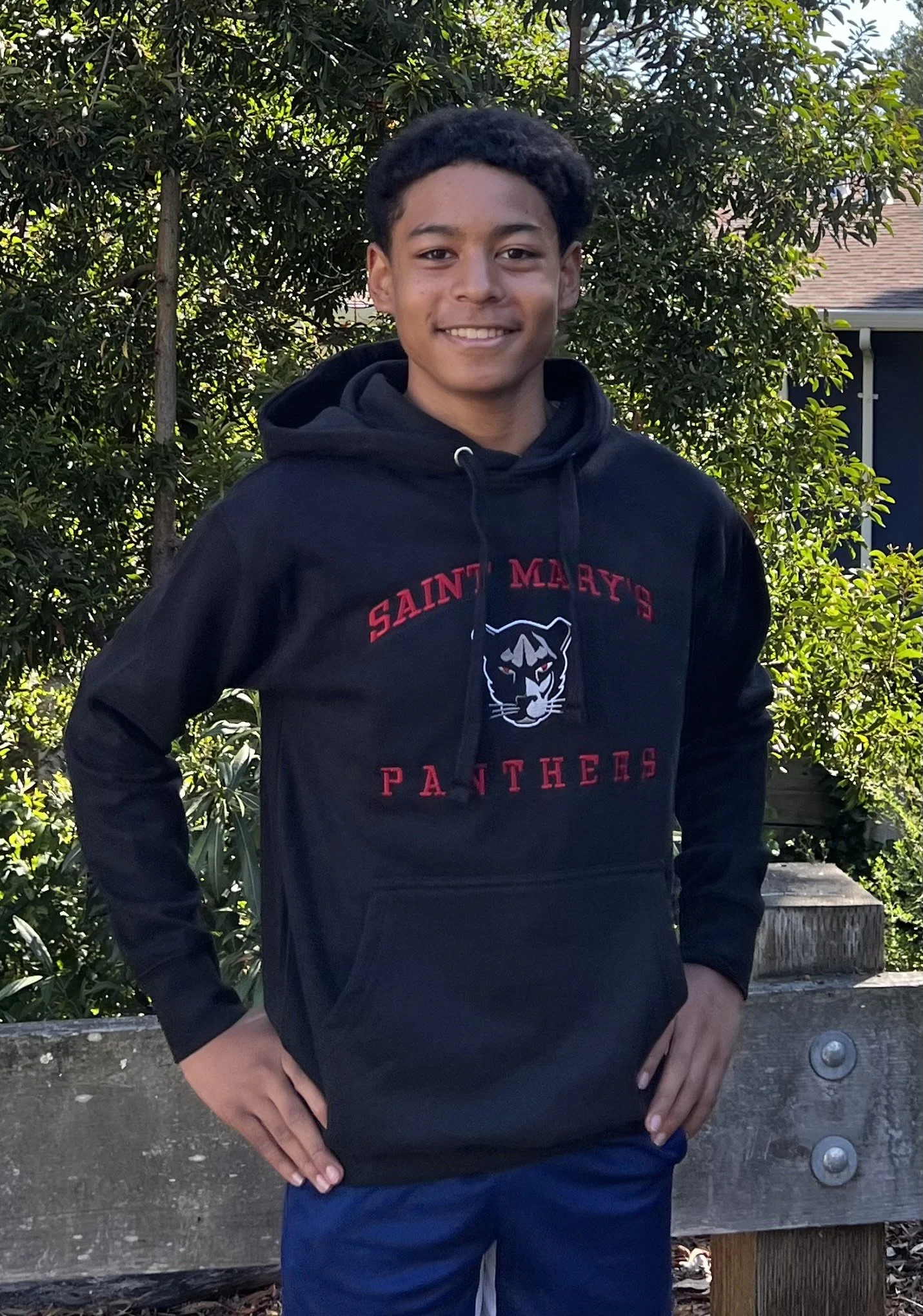 Panther Head Hoodie Black