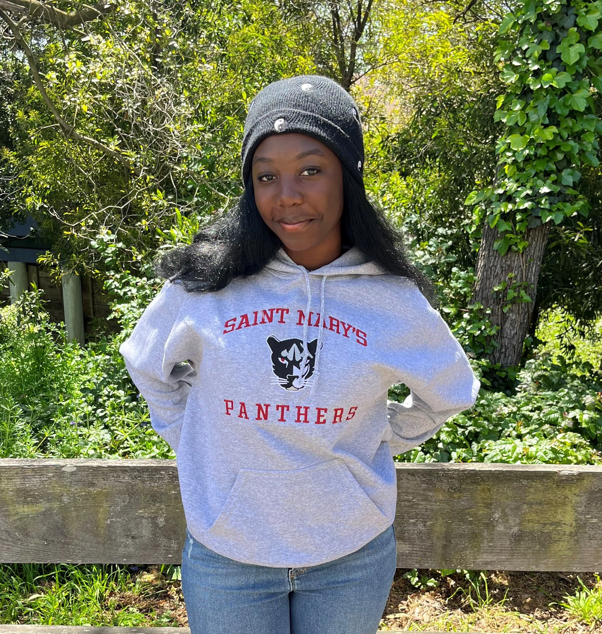 Panther Head Hoodie Grey