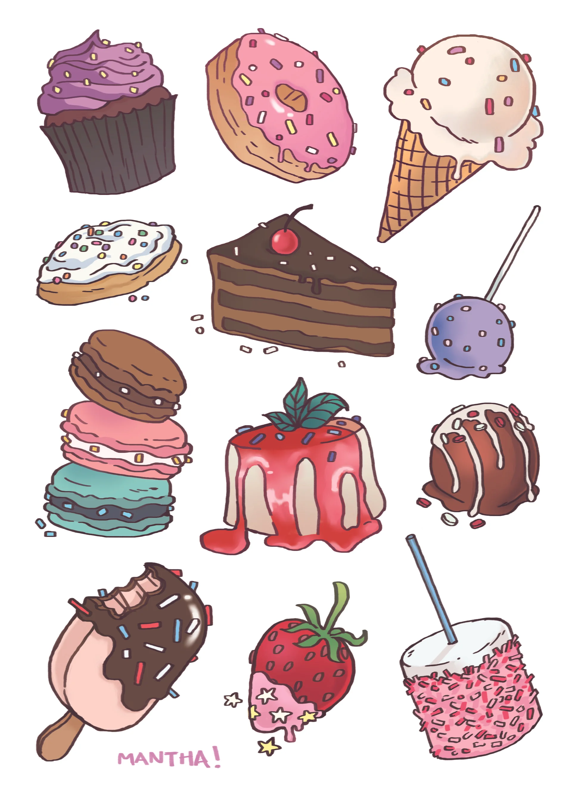 Mantha Sprinkled Sweeties Sticker Sheet.jpg