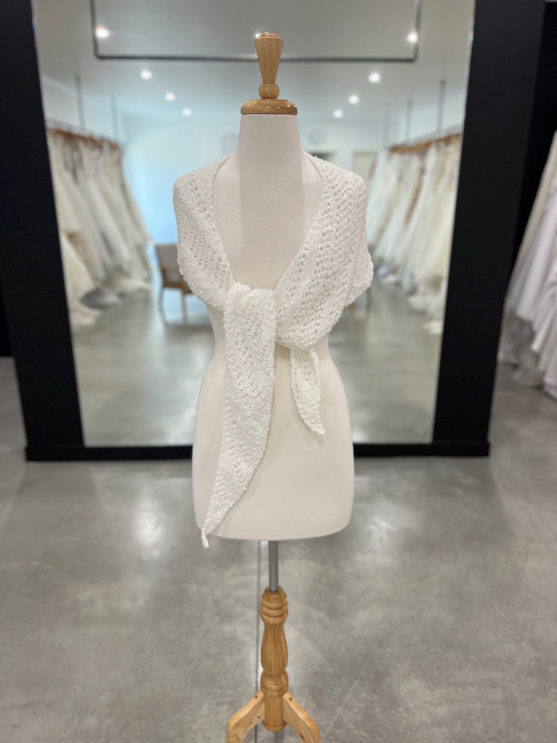 Hand Crocheted Shawl - #00015-22