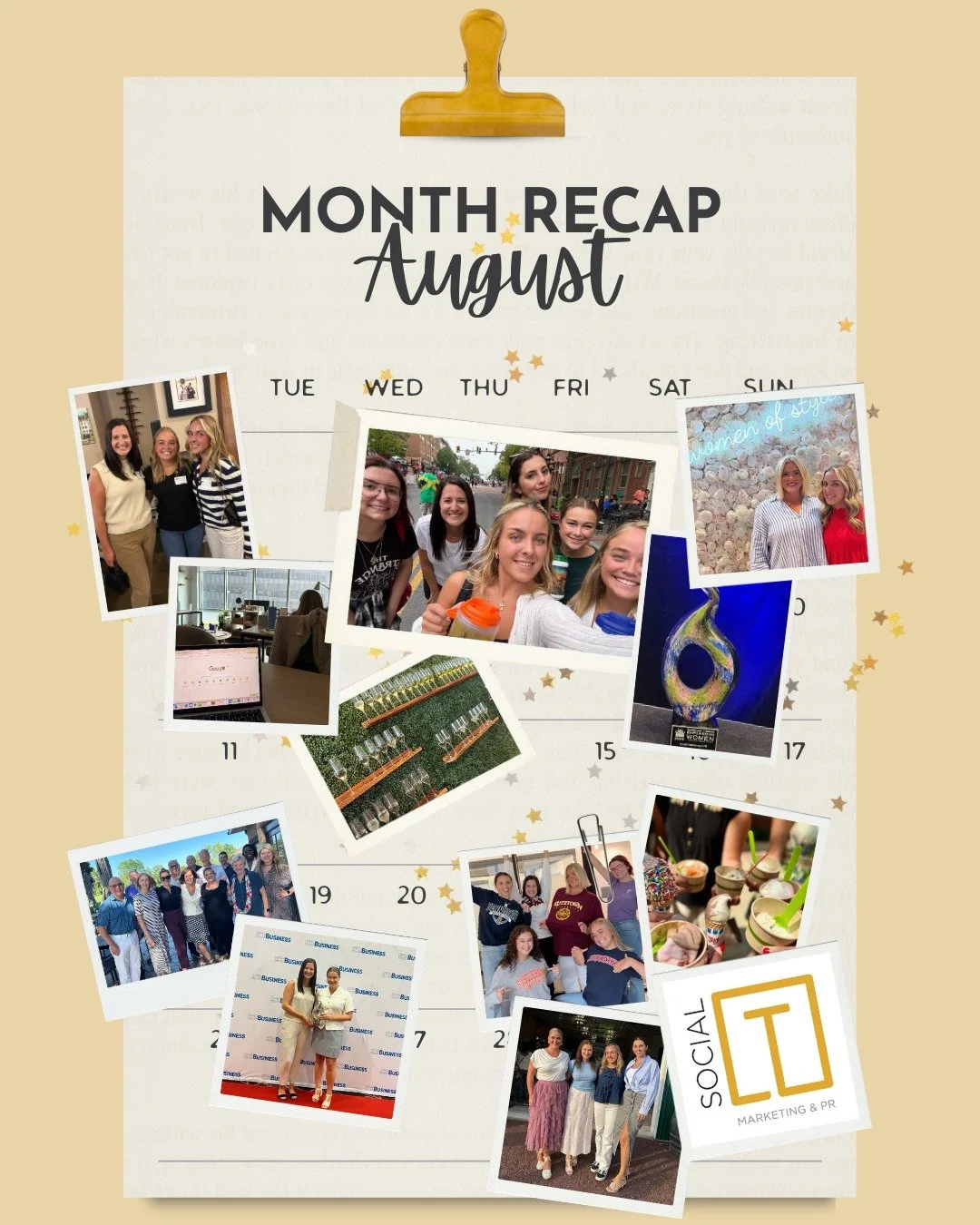 August at #SocialT was all about balance and connection 💡 

We celebrated wins with our clients while staying strategic, executed creative campaigns, and dove into big-picture planning. And yes, we also made time for team bonding and some fun outsid