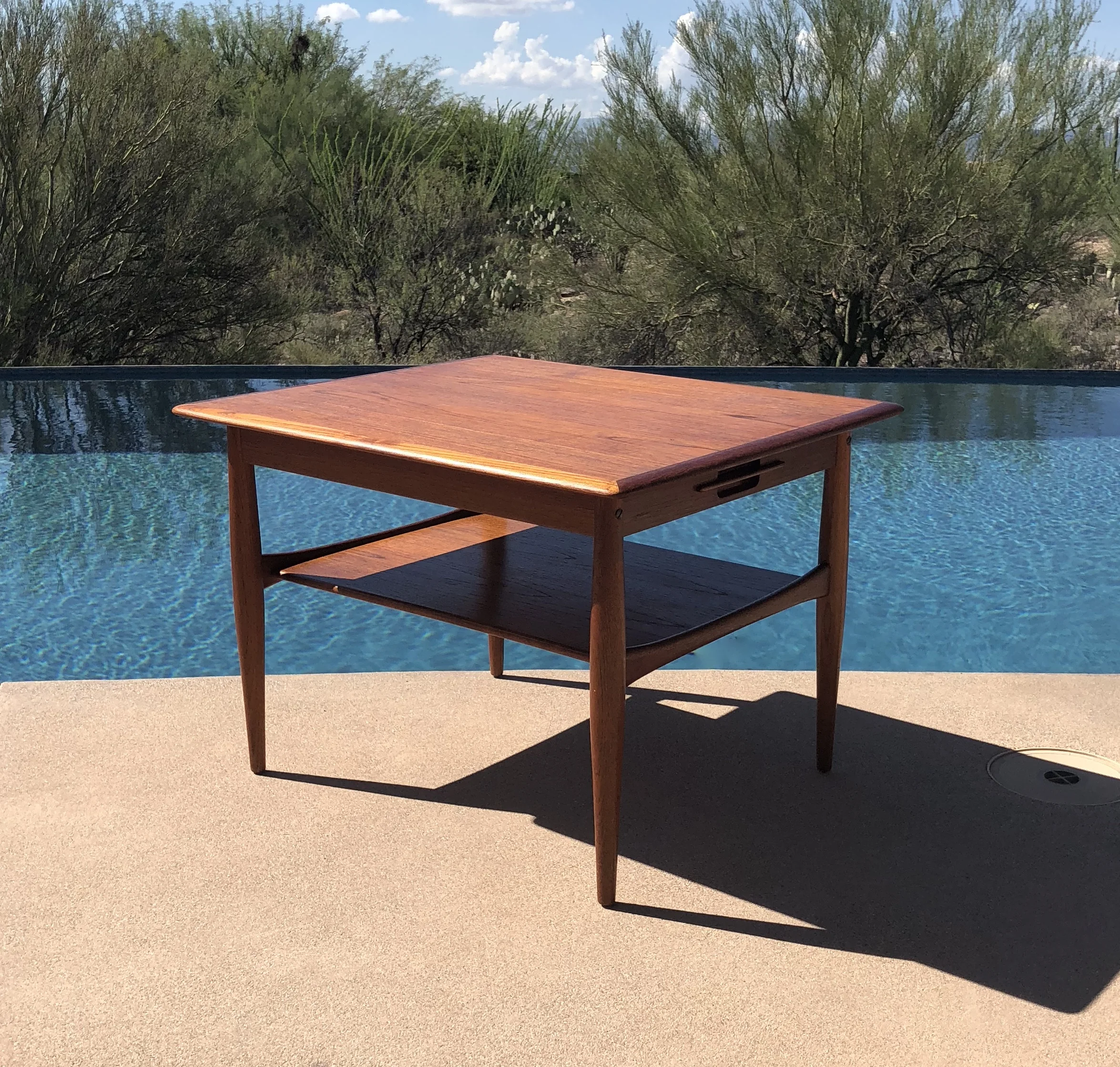Danish Modern Mid Century Teak End Table
