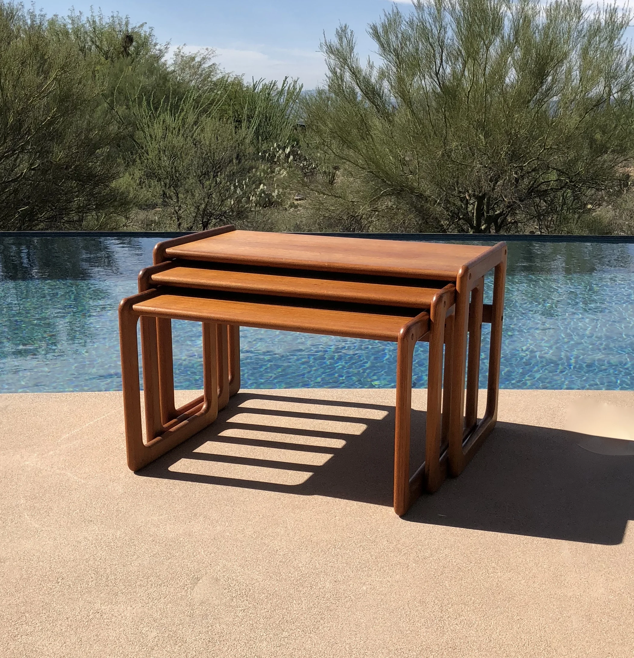 Danish Modern Teak Nesting Tables