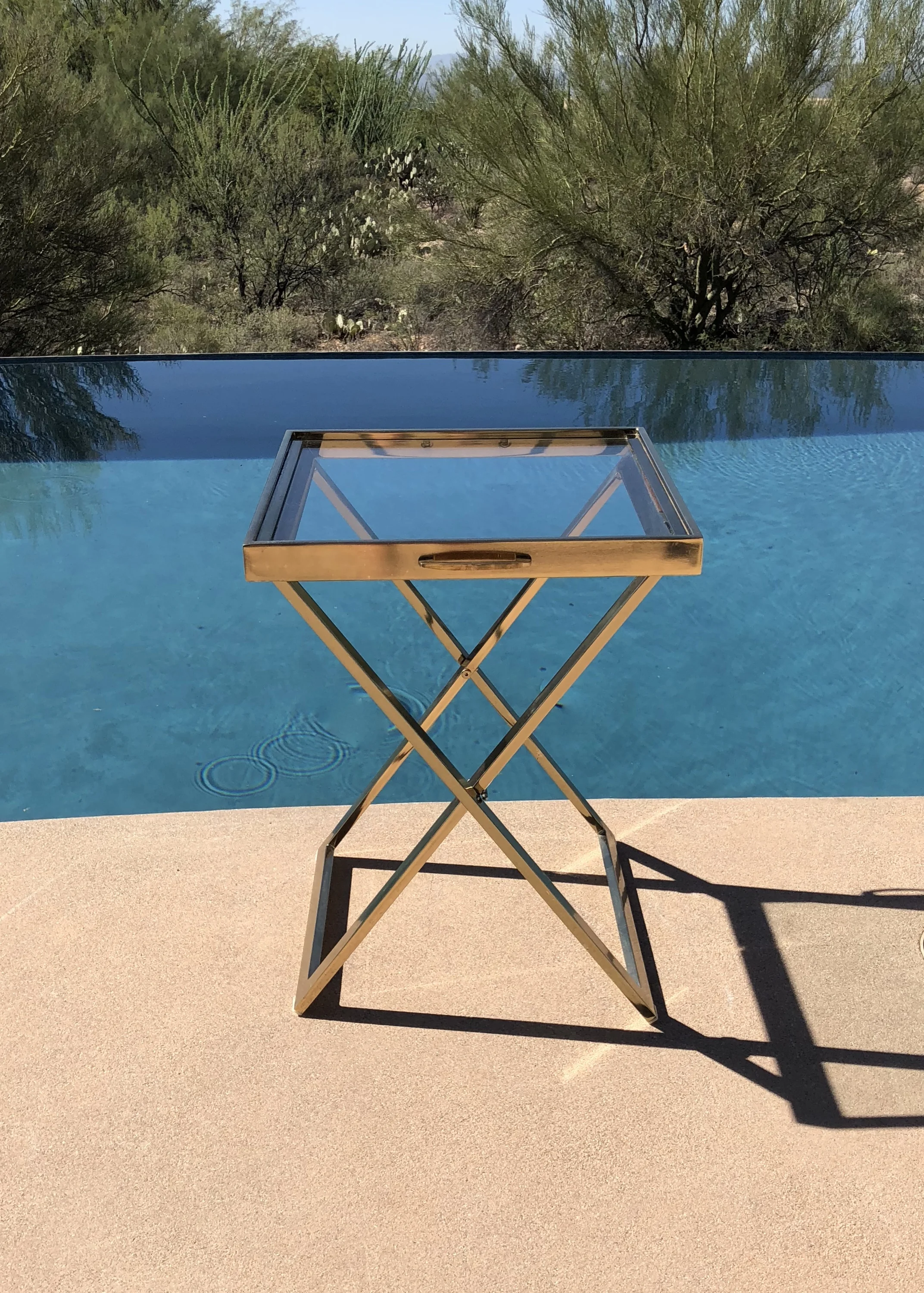 Hollywood Regency Removable Tray Table