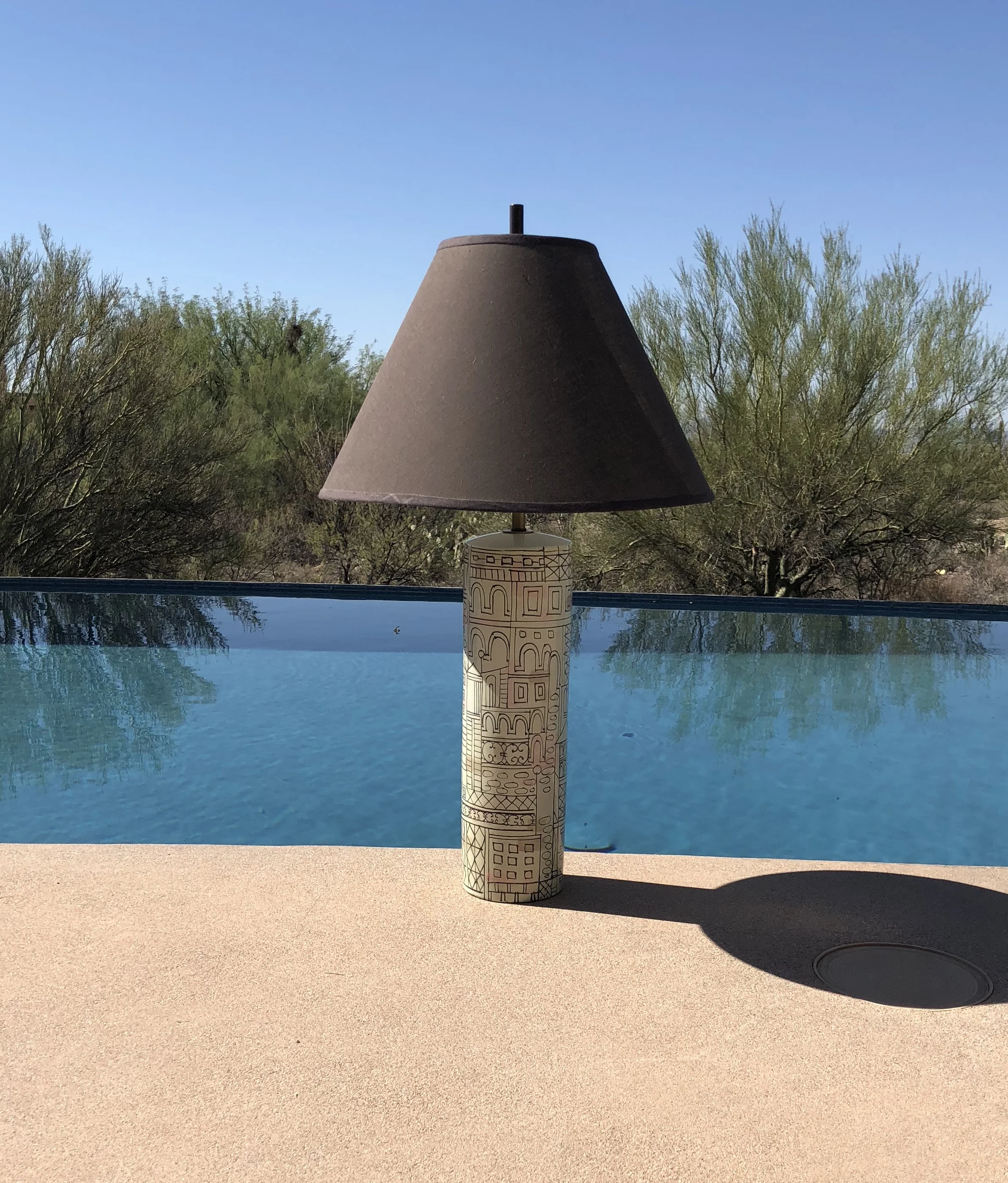 Mid Century Modern Bitossi Lamp