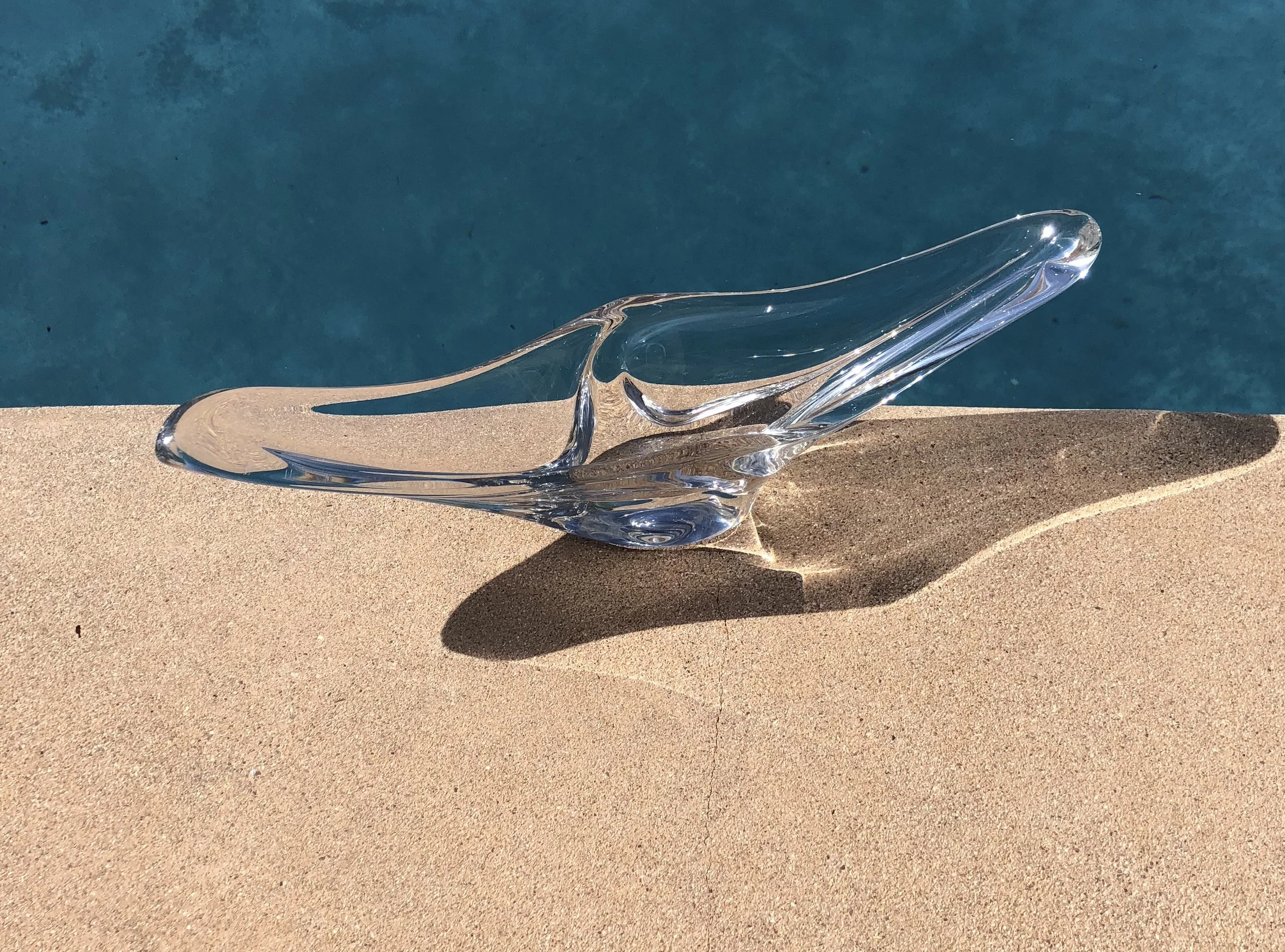 Mid Century Modern Daum Art Glass Dish