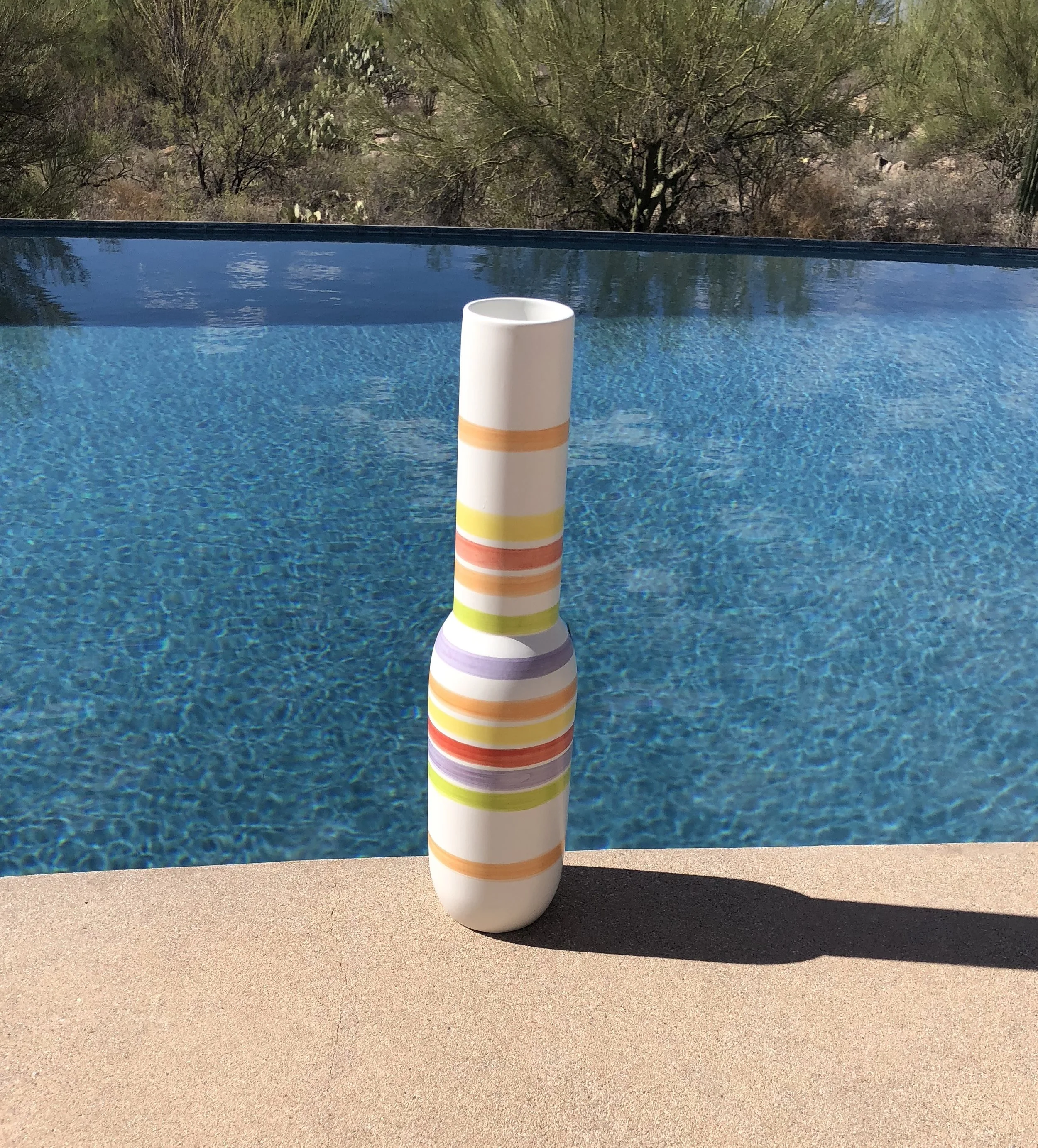 Mid Century Modern Banded Vase