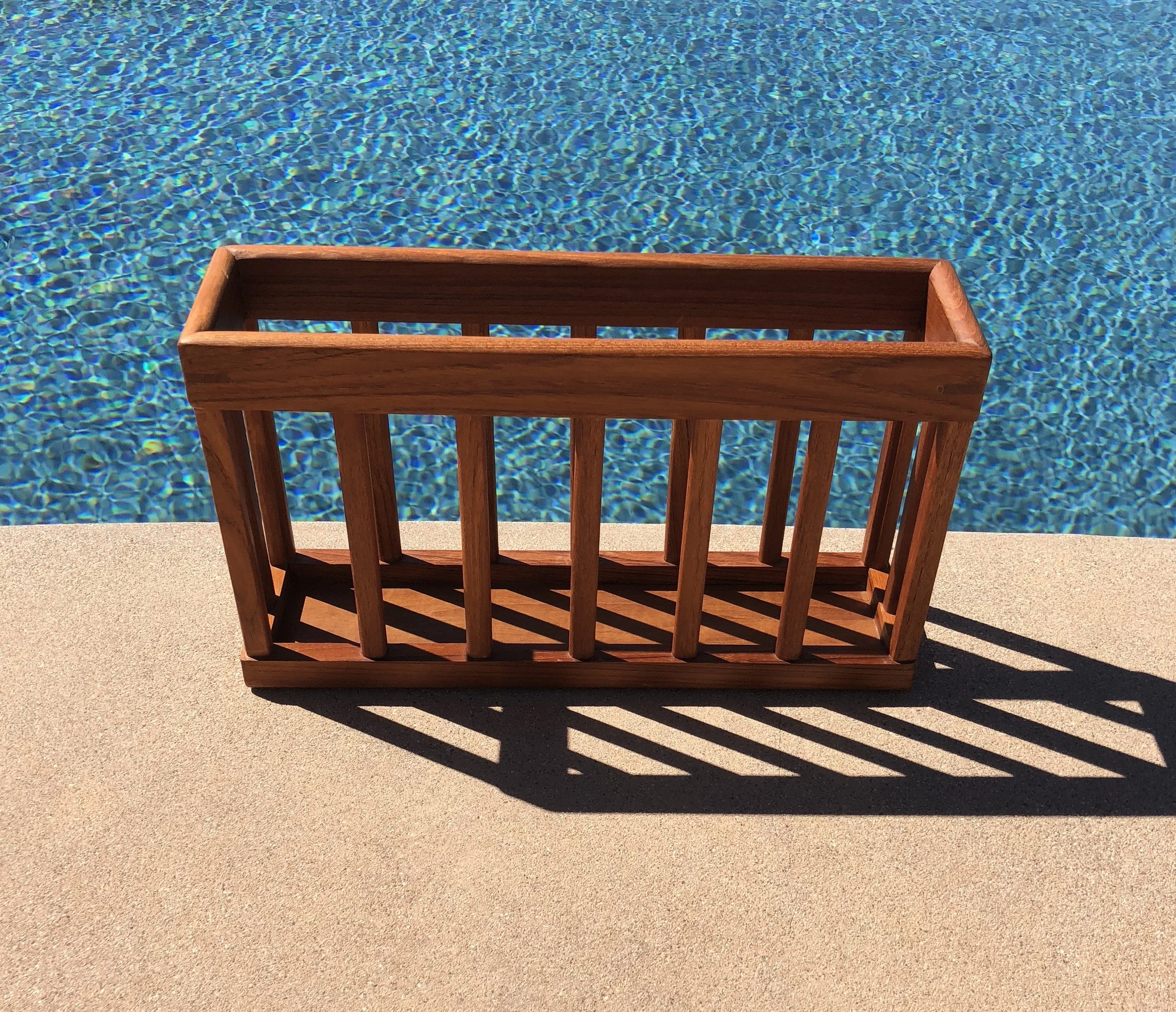 Danish Modern Style Teak Magazine Rack