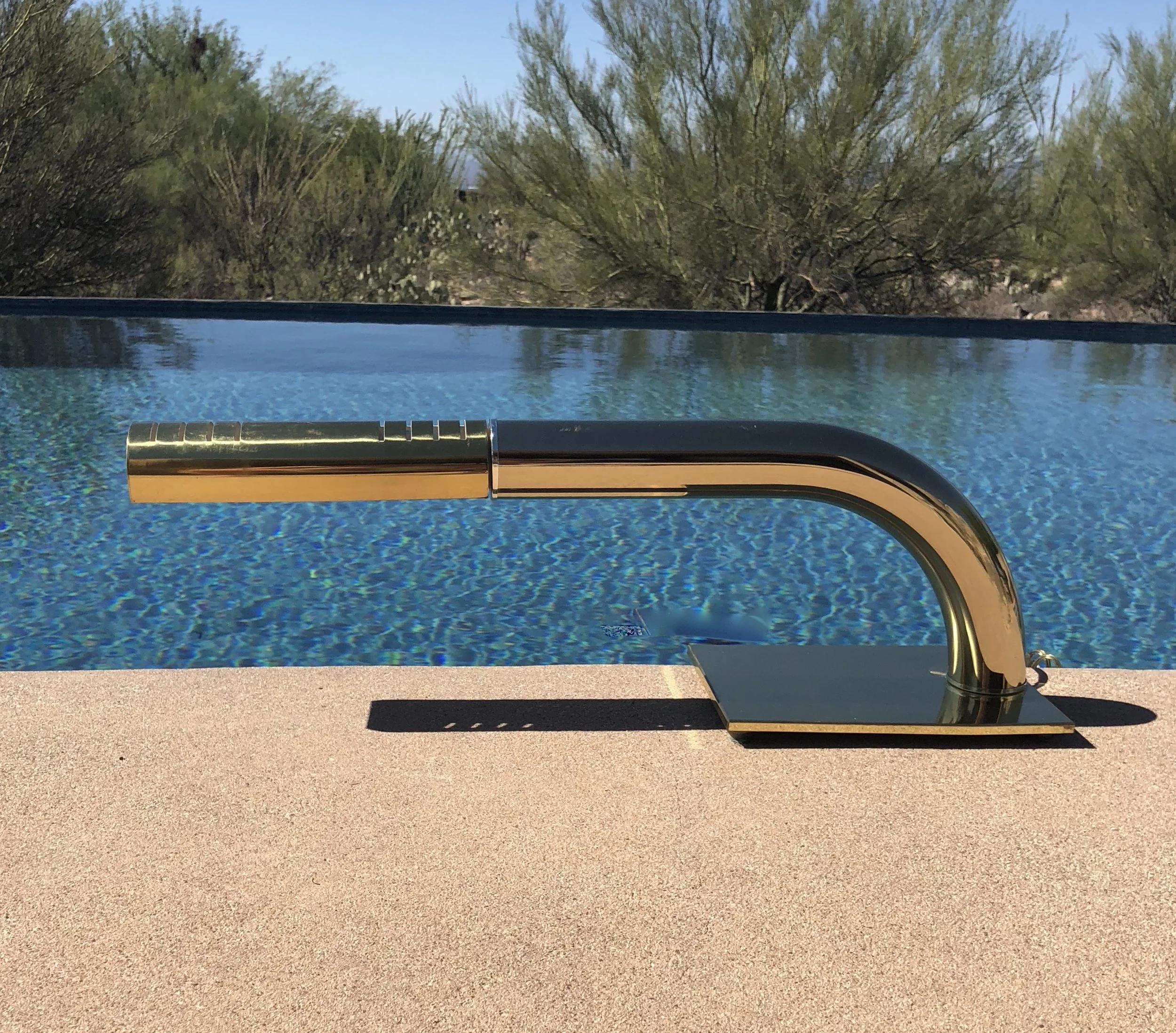 Mid Century Modern Brass Lamp