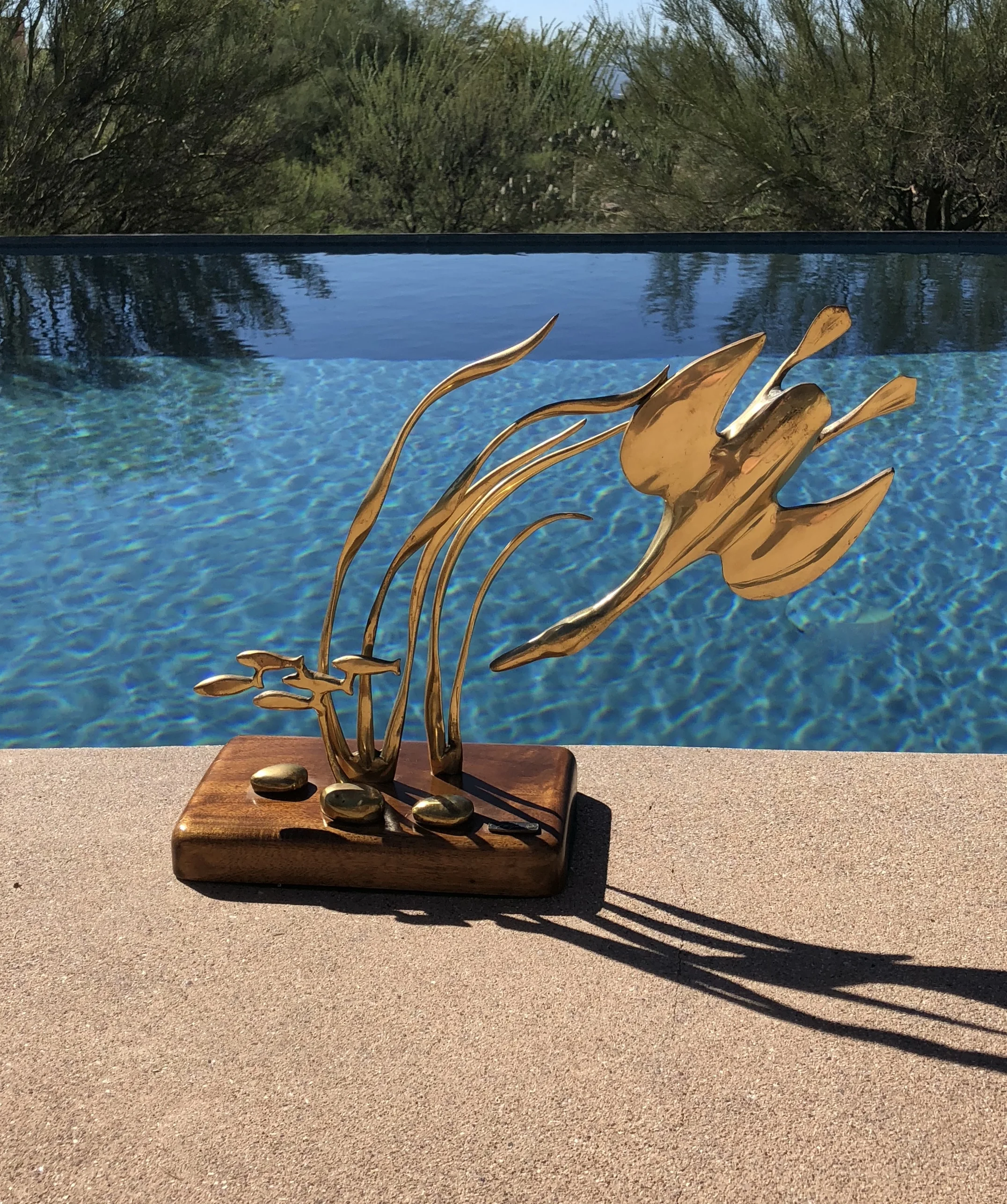 Mid Century Bijan Brass Sculpture
