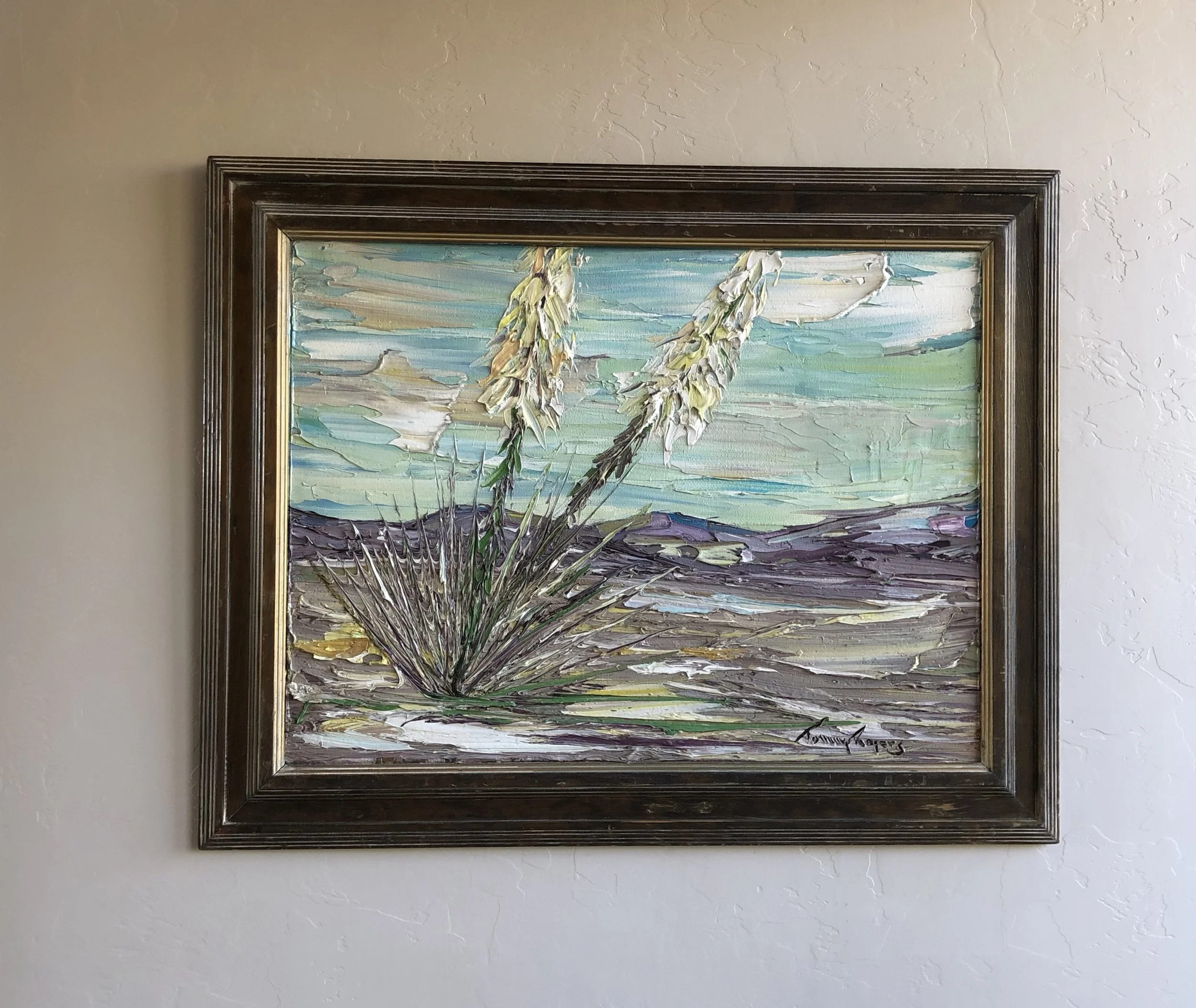 Mid Century Modern Tommy Rogers Oil Painting