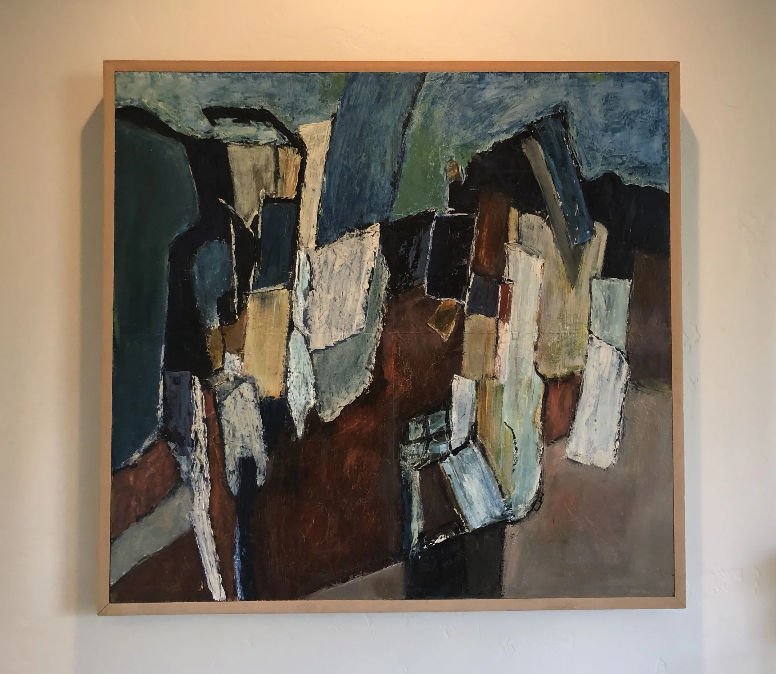 Mid Century Modern Abstract on Board