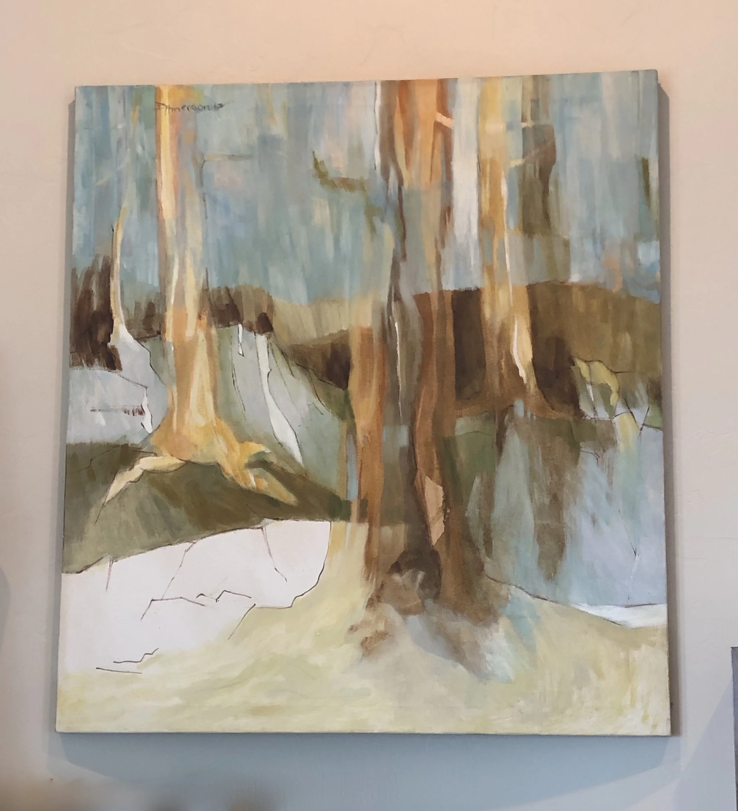 Mid Century Betty Amerson Oil Painting