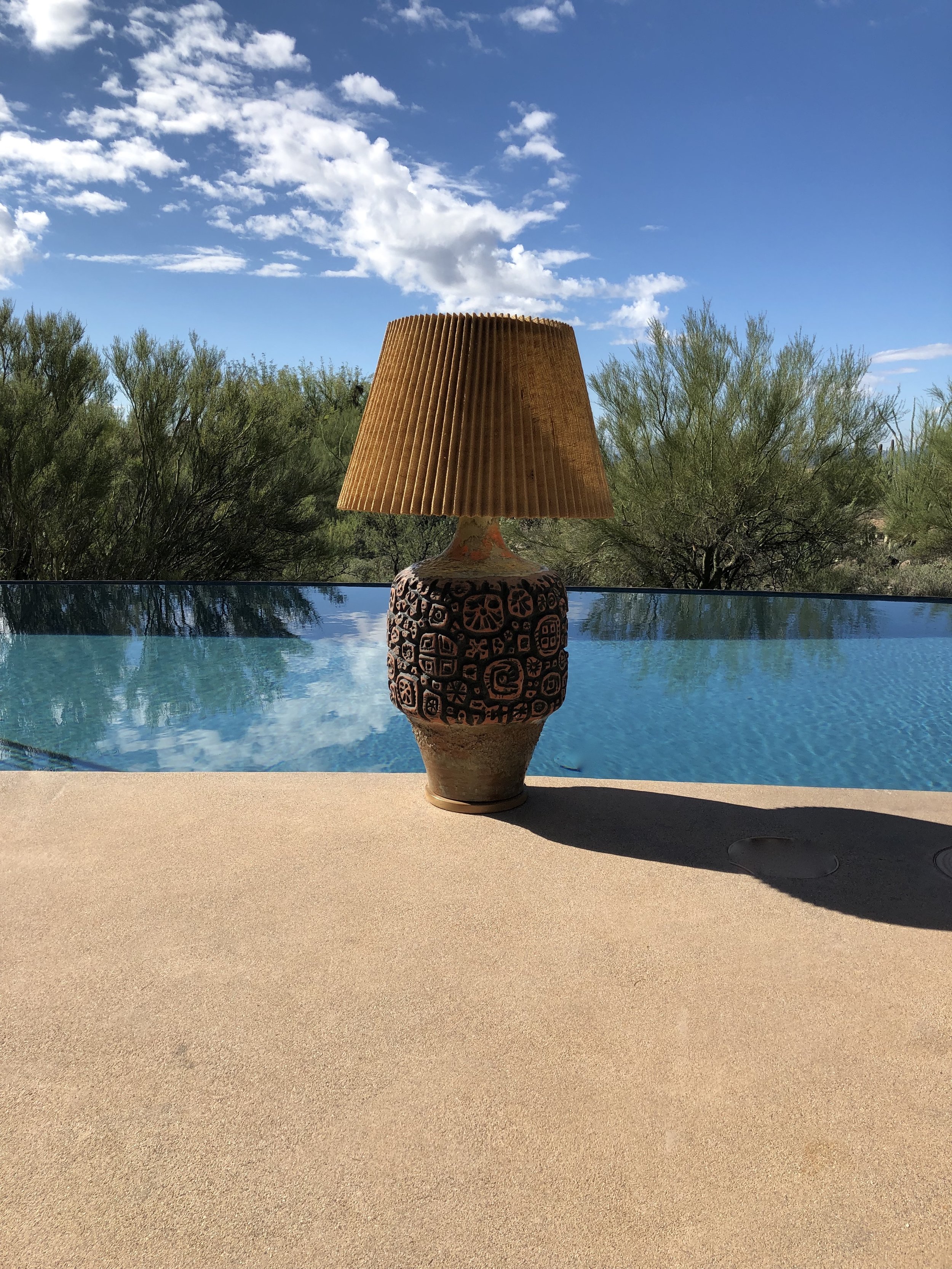 Mid Century Modern Art Pottery Lamp