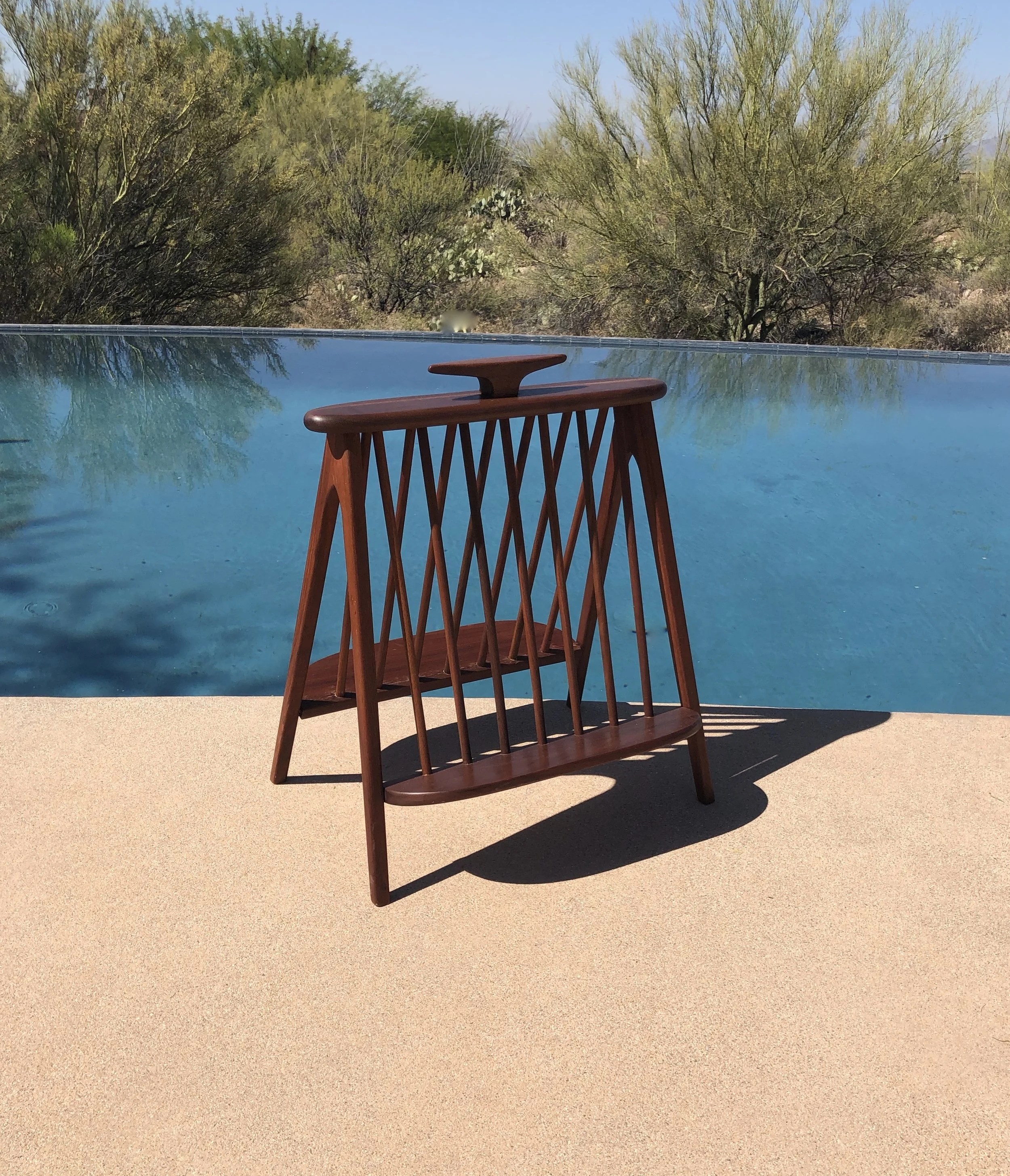 Mid Century Umanoff Double Magazine Rack