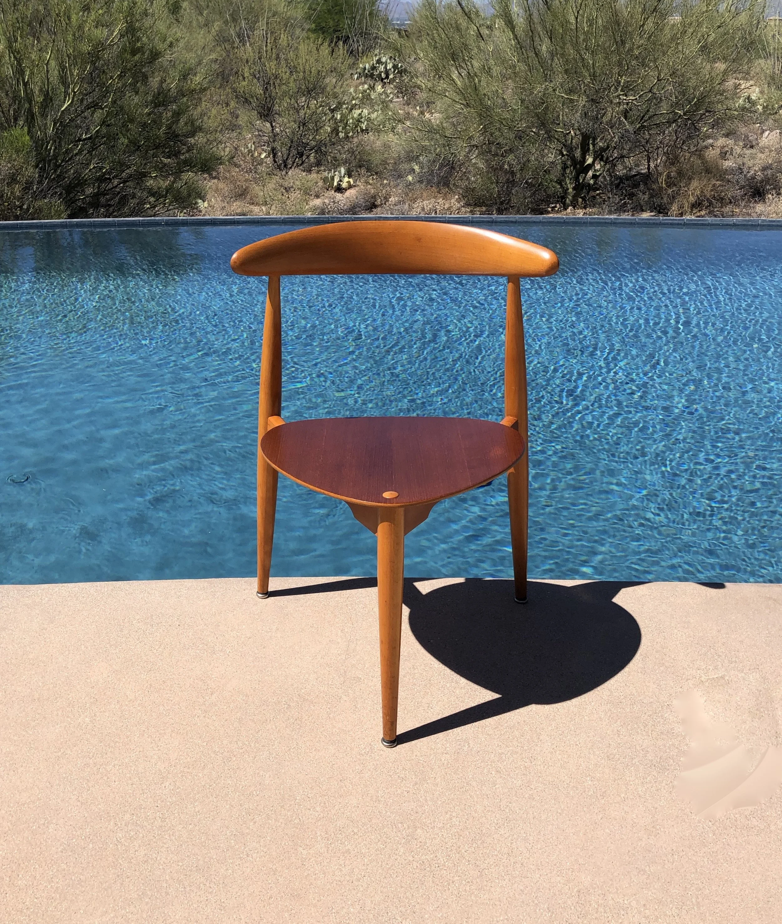 Danish Modern Hans Wegner Heart Chair