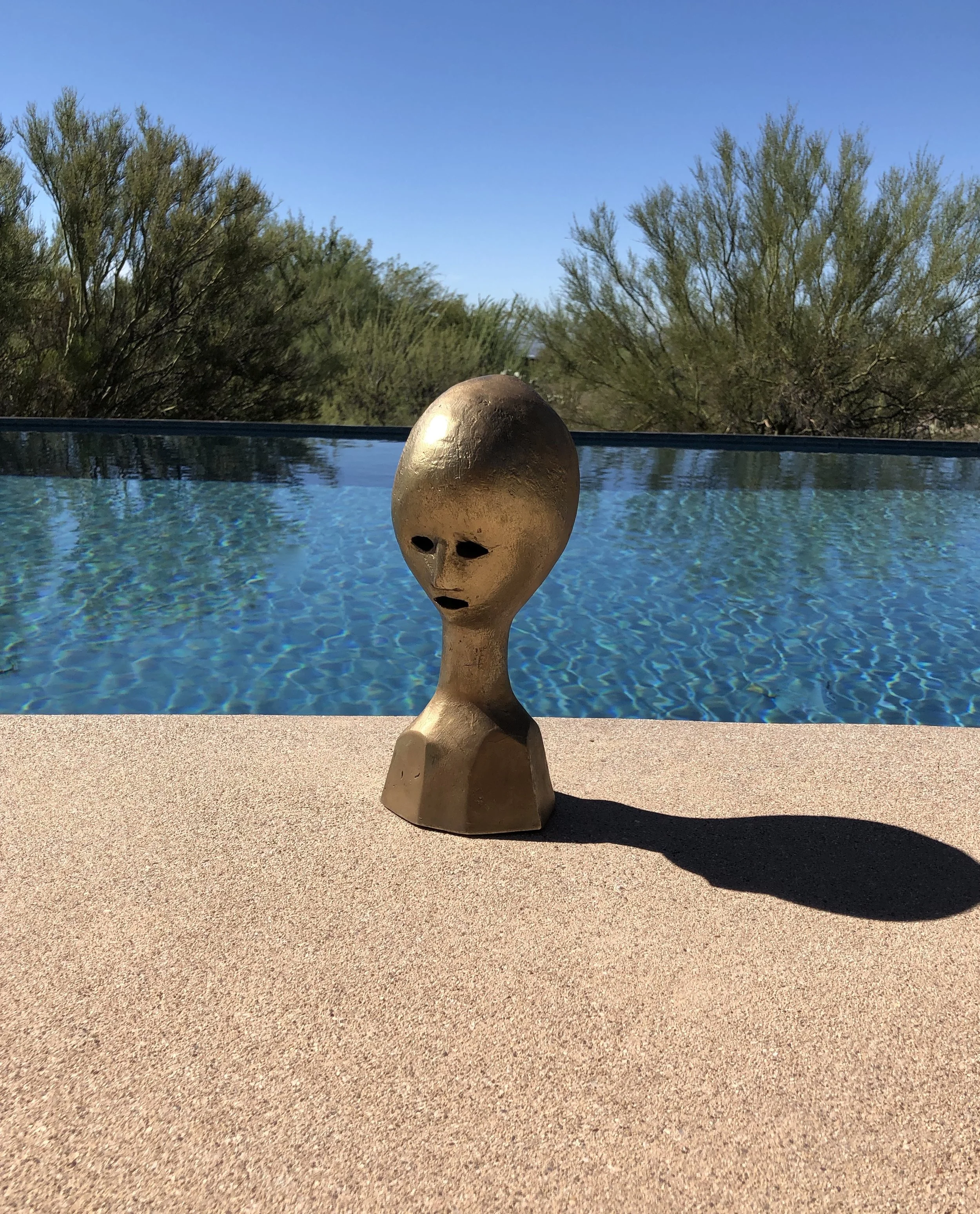 Mid Century Modernist Alien Bust